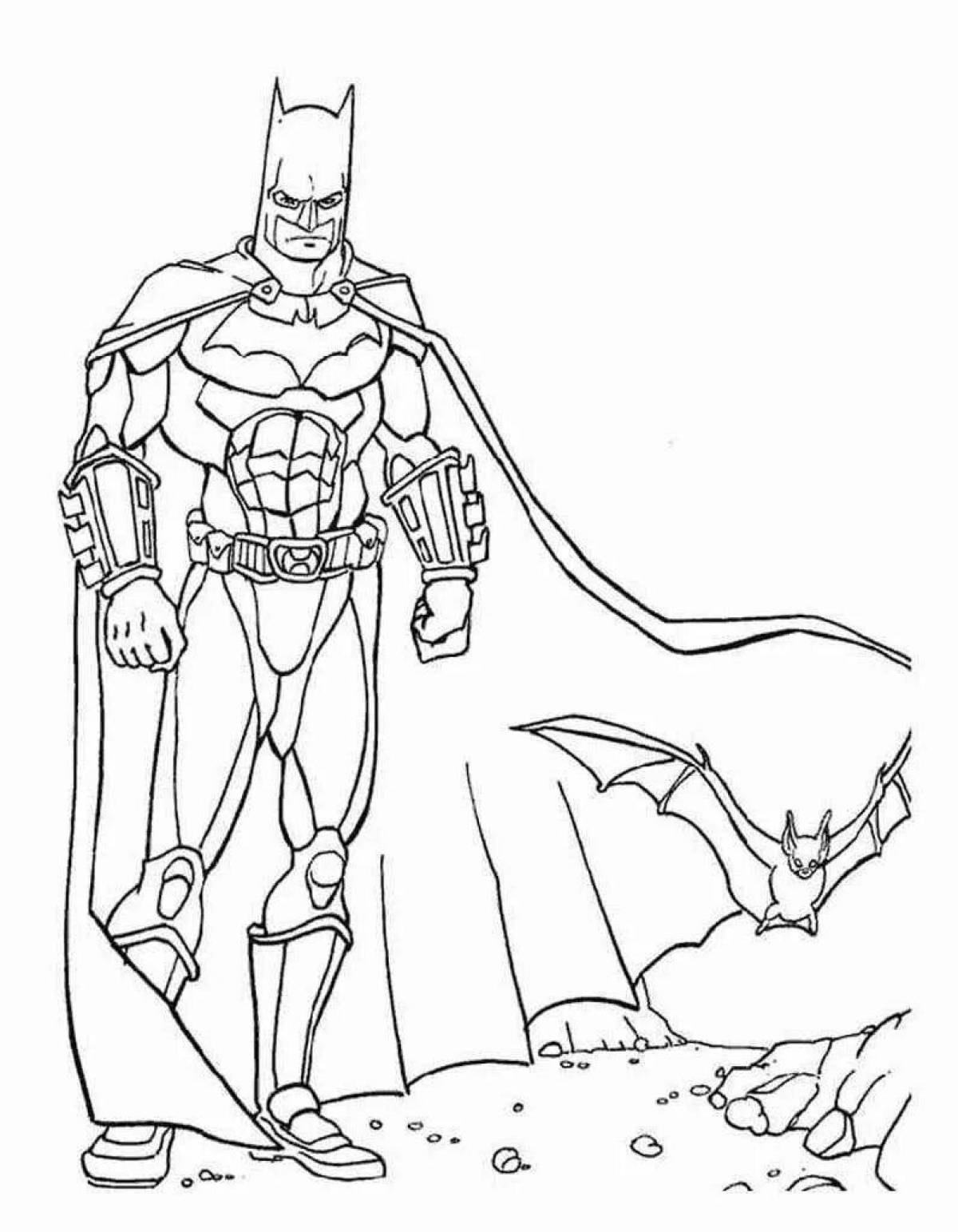 Colorful superhero coloring pages for kids 5-6 years old