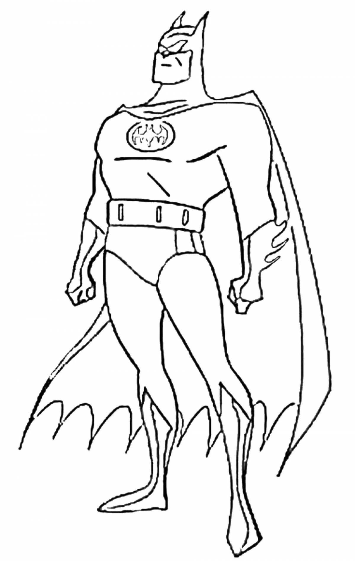 Funny superheroes coloring pages for kids 5-6 years old