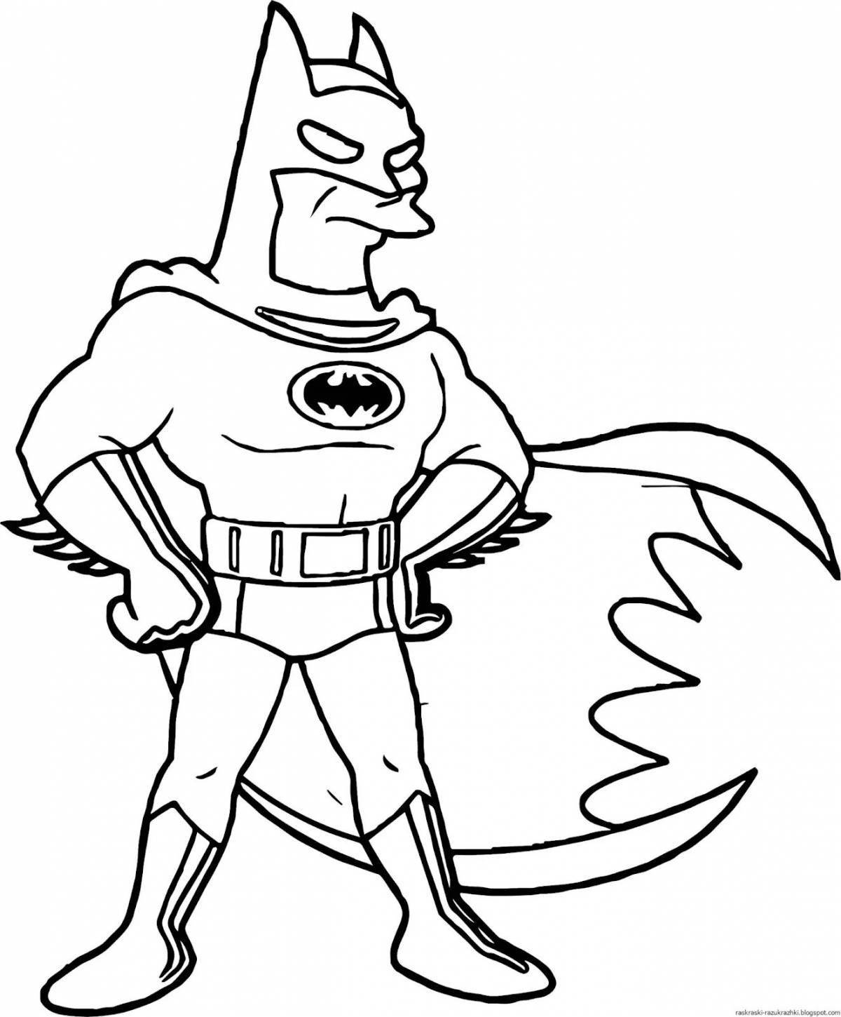 Great superhero coloring pages for kids 5-6 years old
