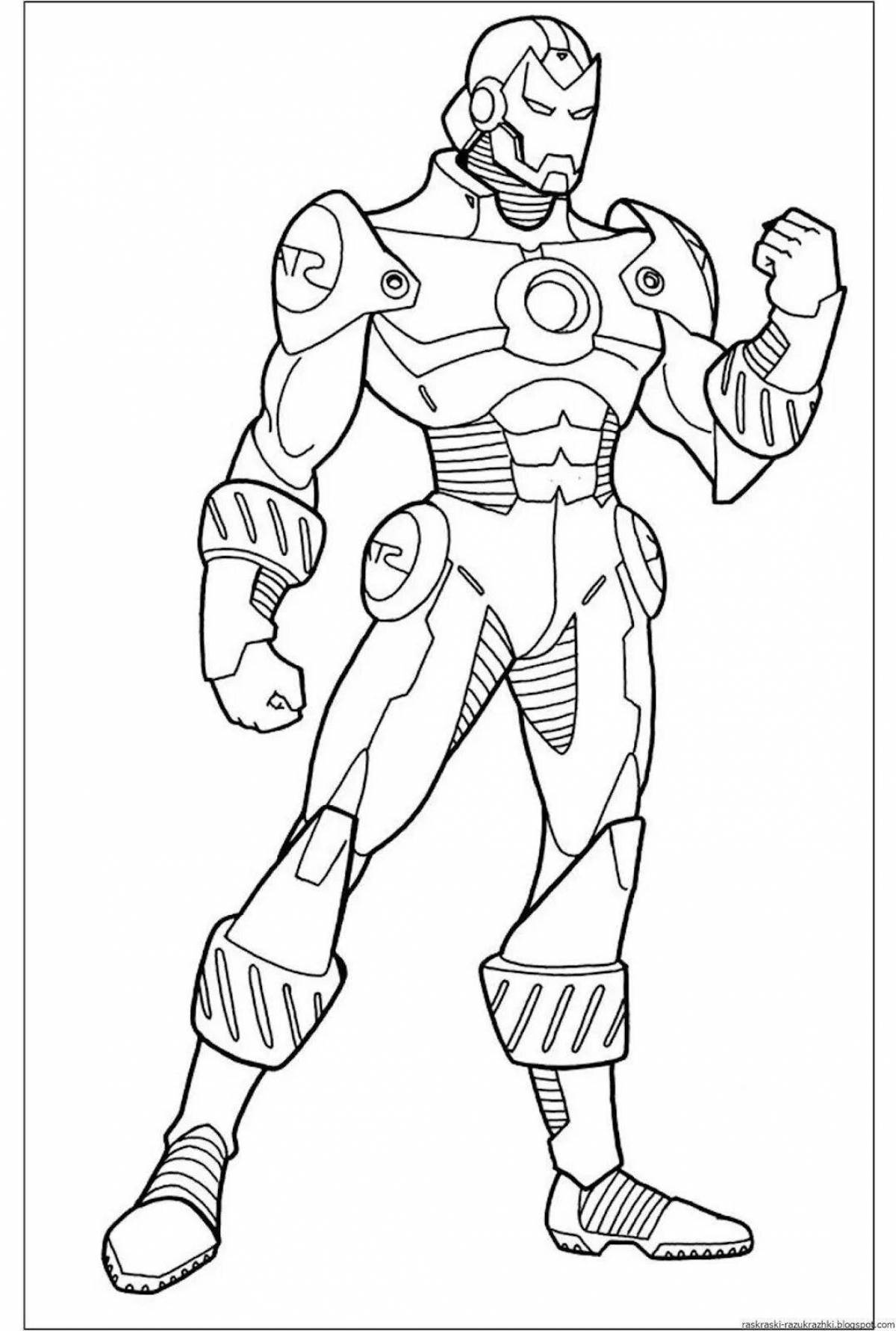 Fabulous superhero coloring pages for 5-6 year olds