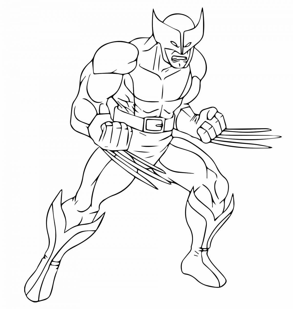 Adorable superhero coloring book for kids 5-6 years old