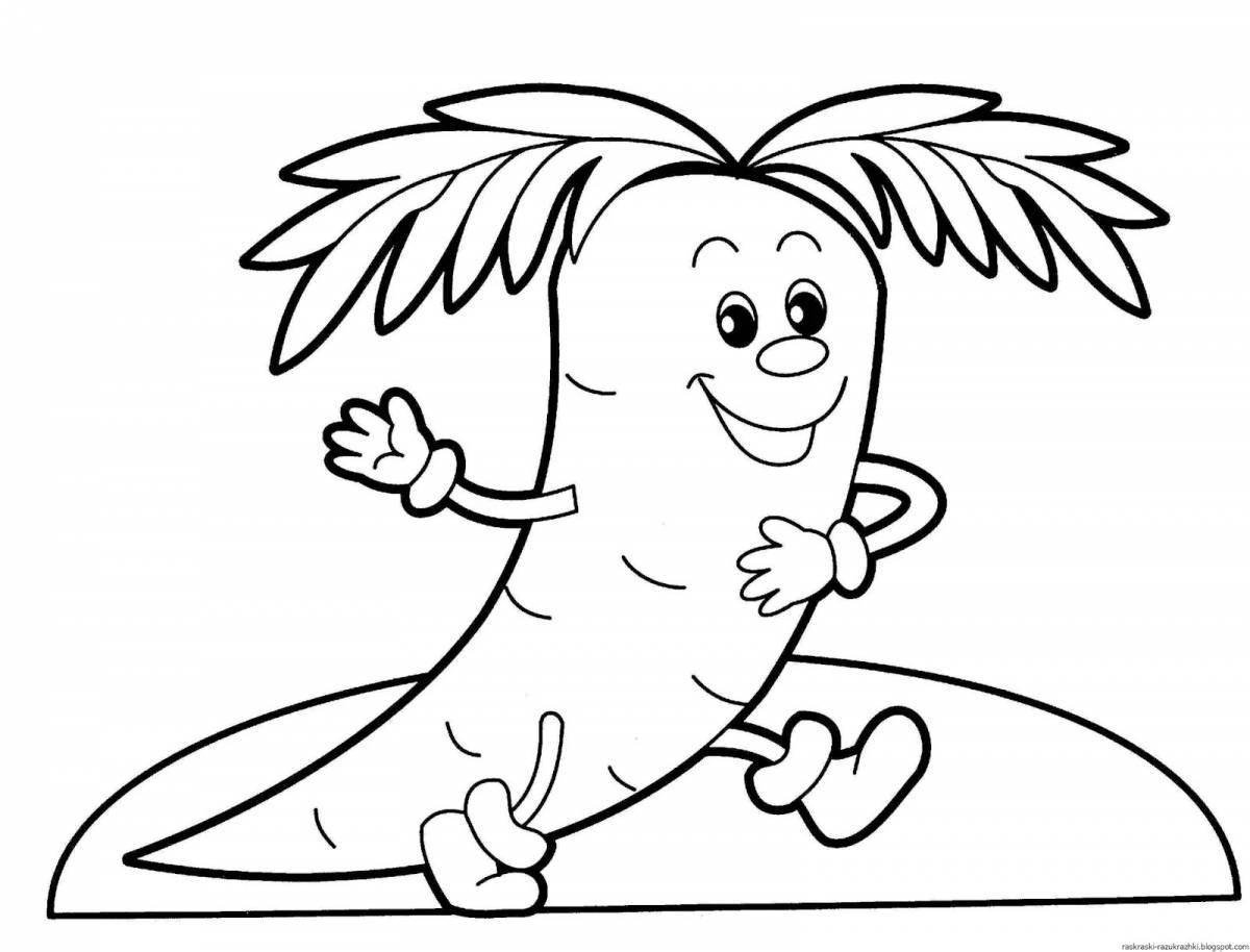 Joyful coloring pages for children 5-6 years old