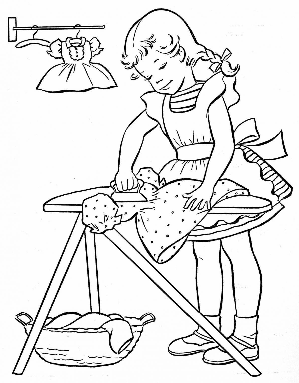 Happy Good Deeds Coloring Page