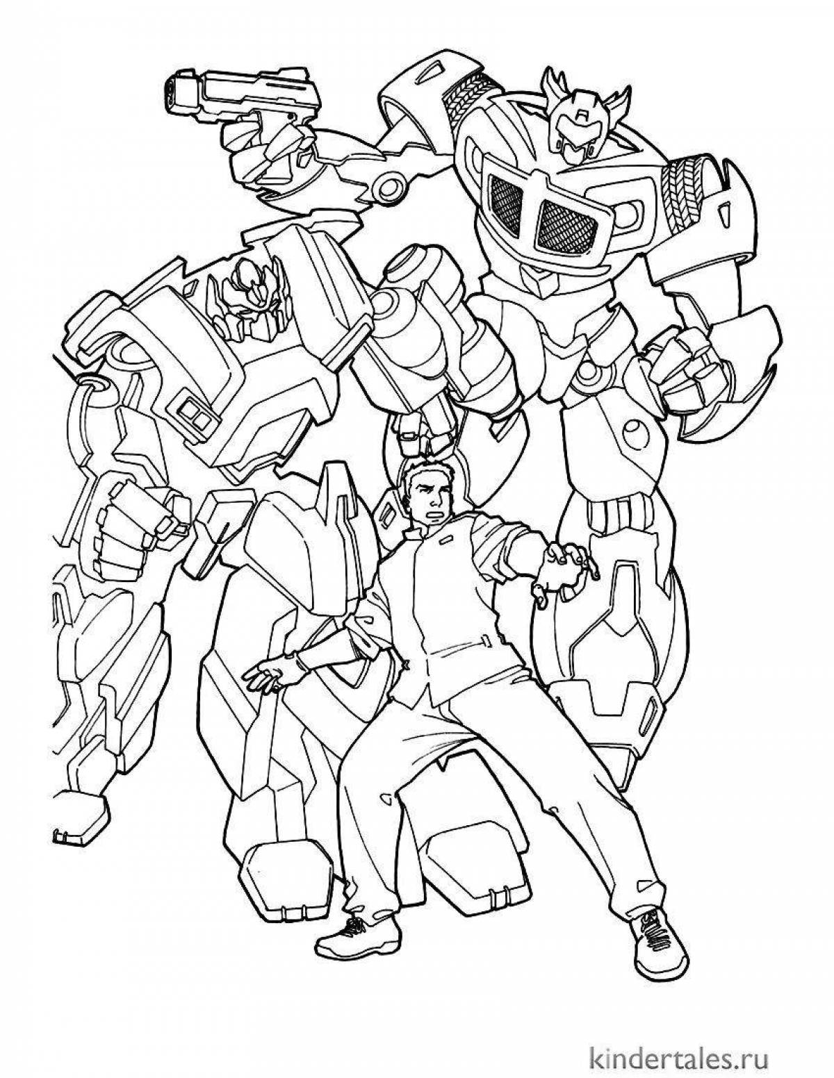 Great transformers coloring book for 6-7 year olds