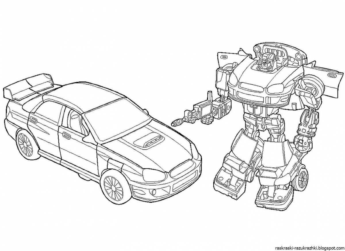 Wonderful transformers coloring book for kids 6-7 years old