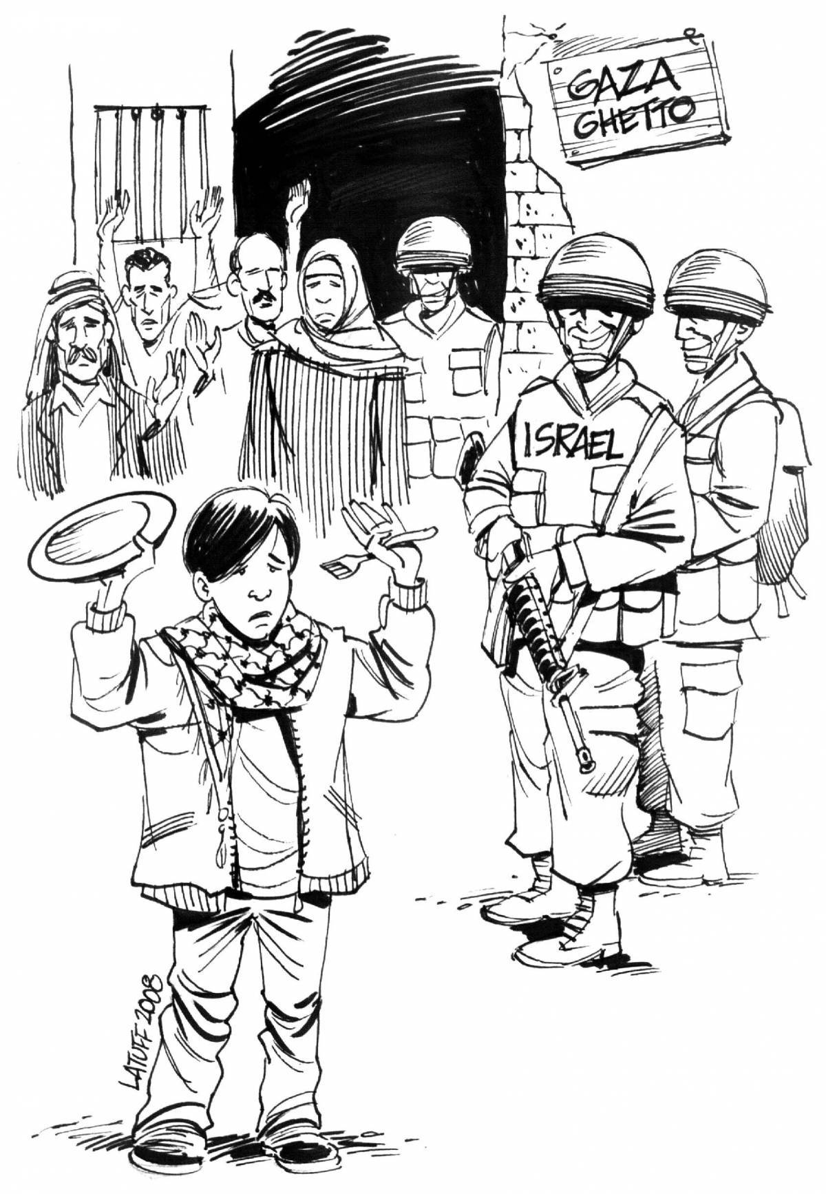 Израильский солдат карикатура
