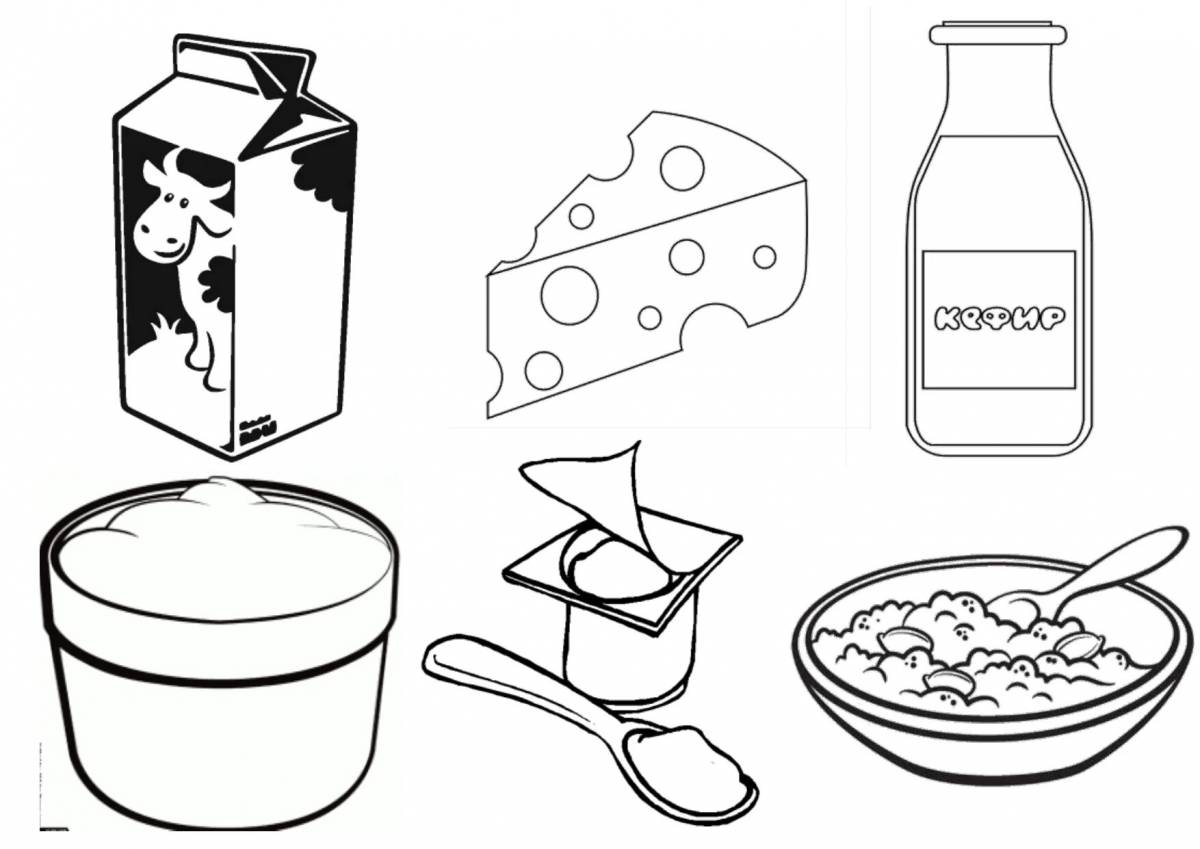 Молочные продукты задания для детей