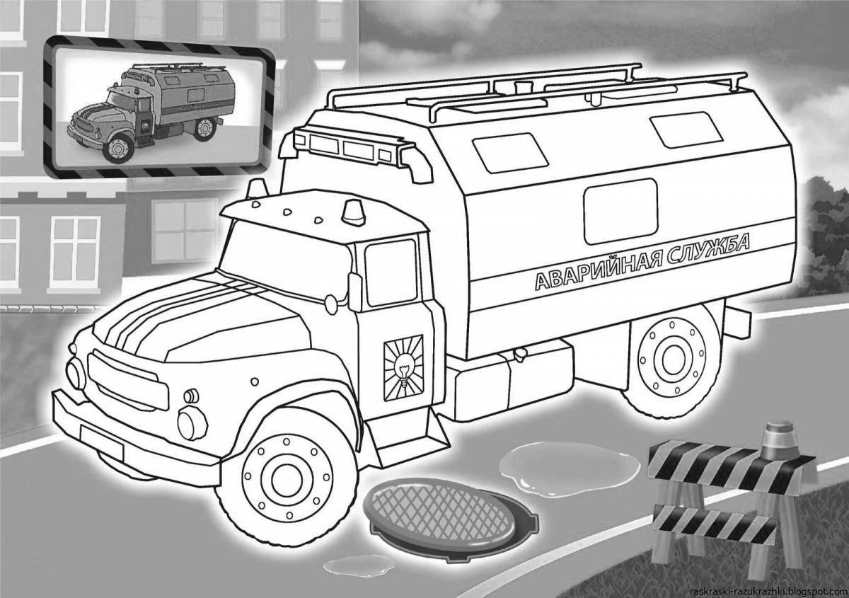 Glowing car coloring game for boys 4 years old