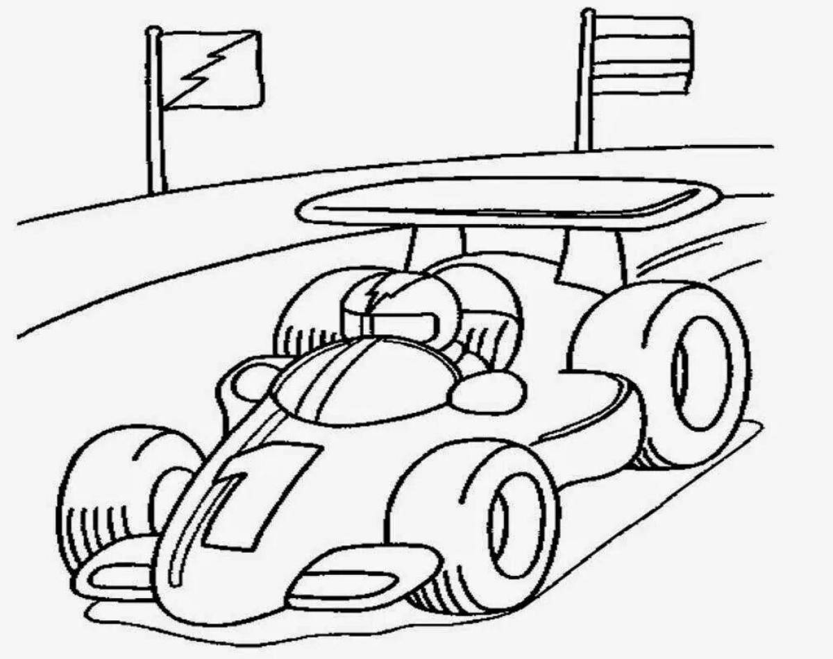 Dazzling cars coloring game for boys 4 years old