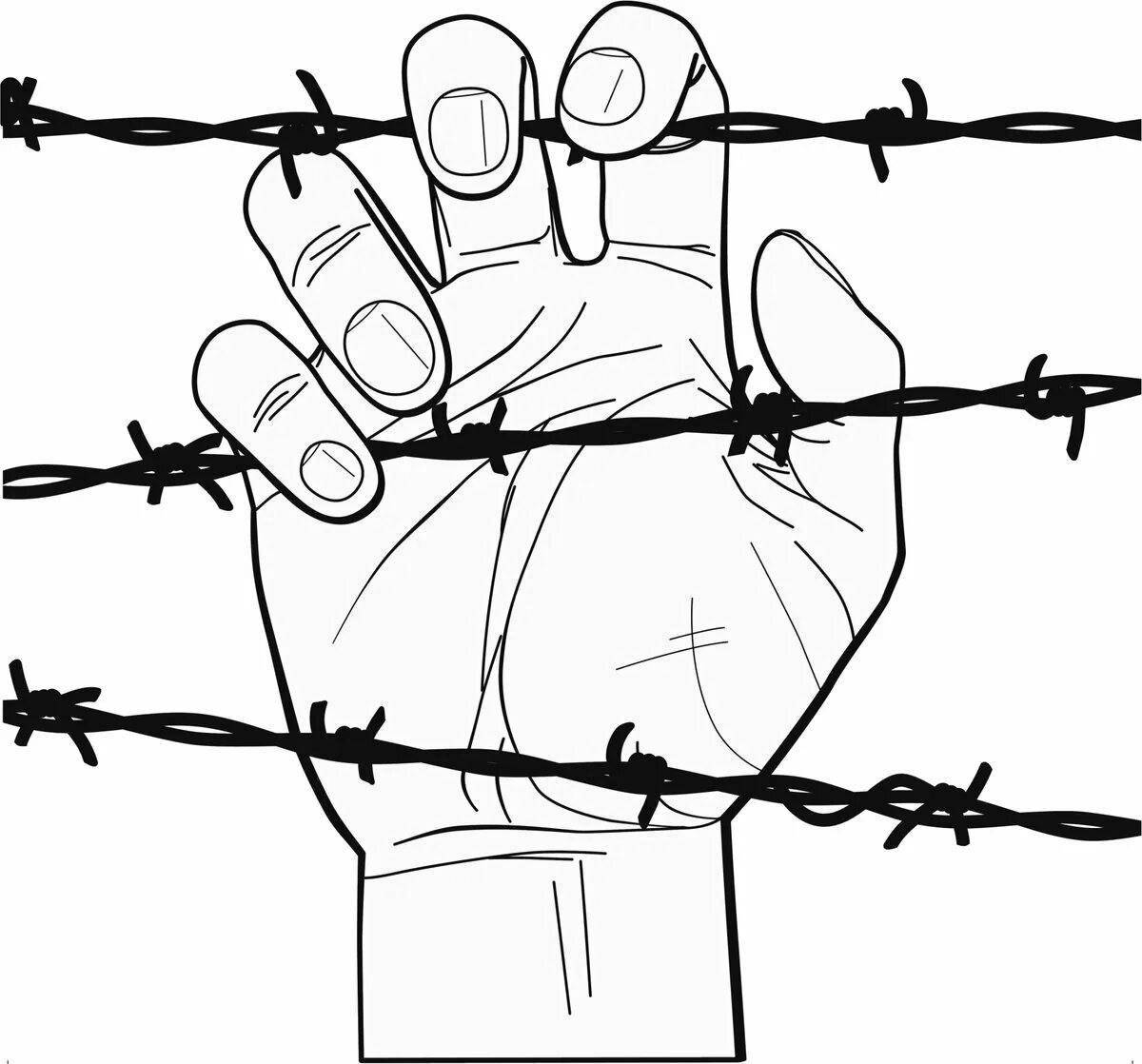 Moving the Holocaust coloring page