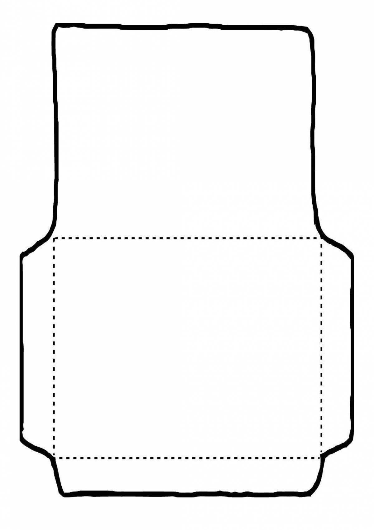 Envelope bright coloring page