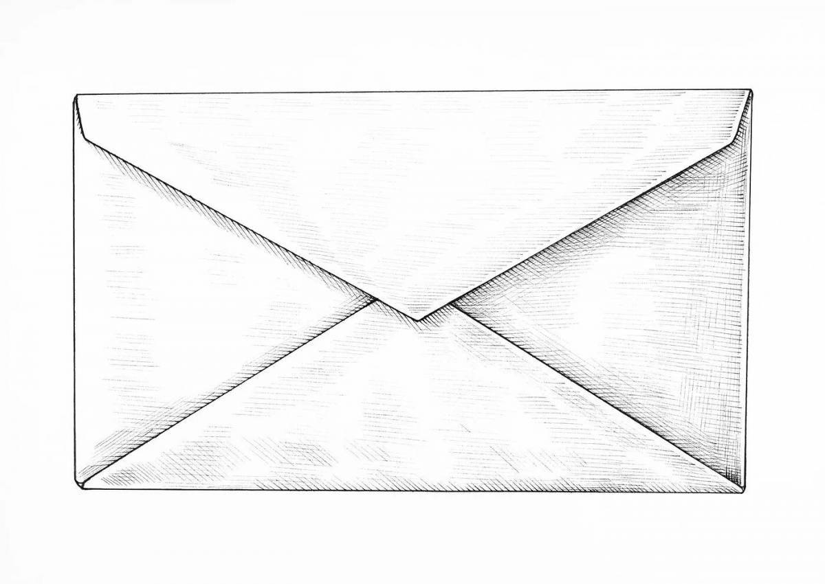 Amazing Envelope Coloring Page