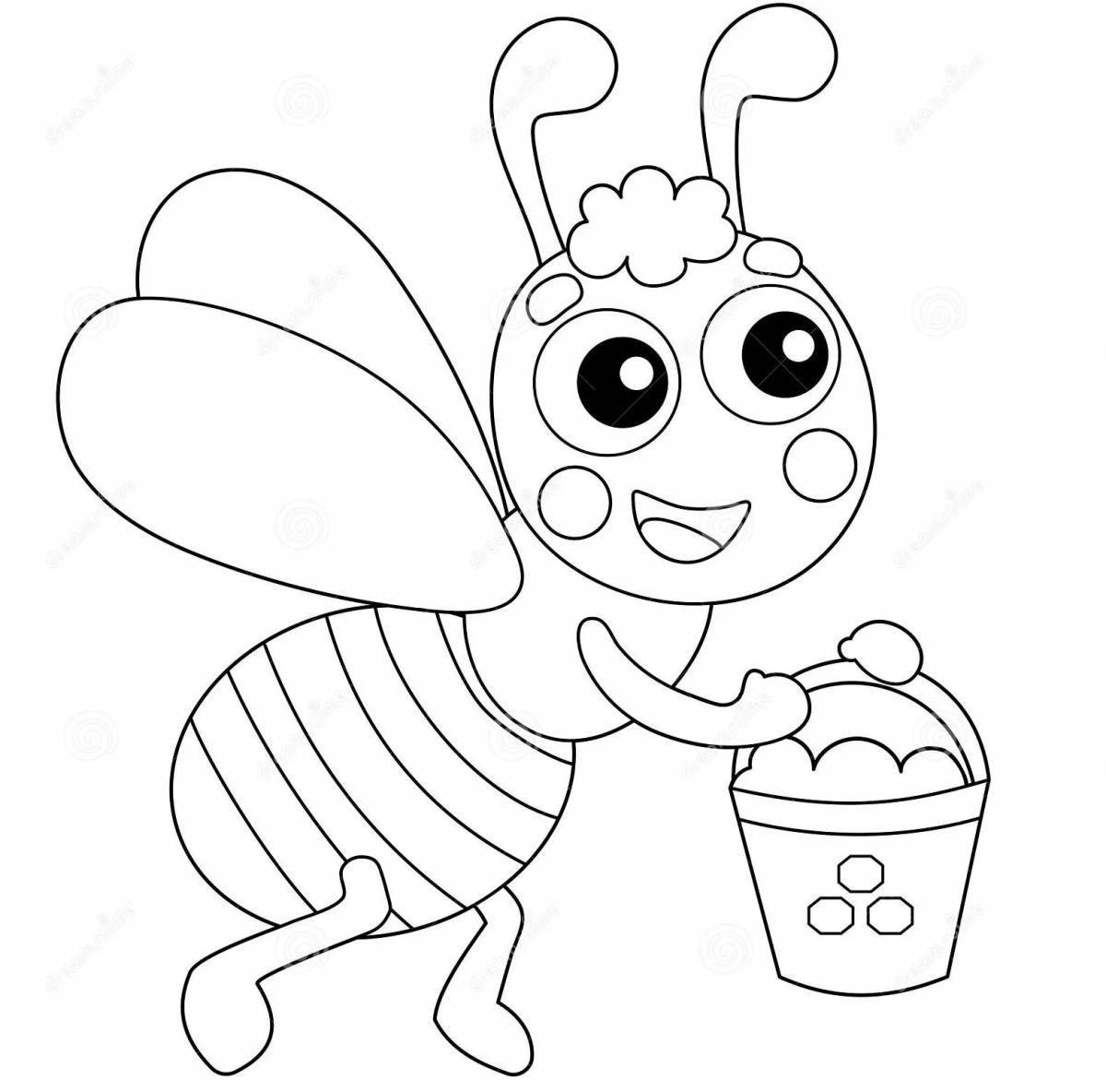 Great honey coloring book for babies