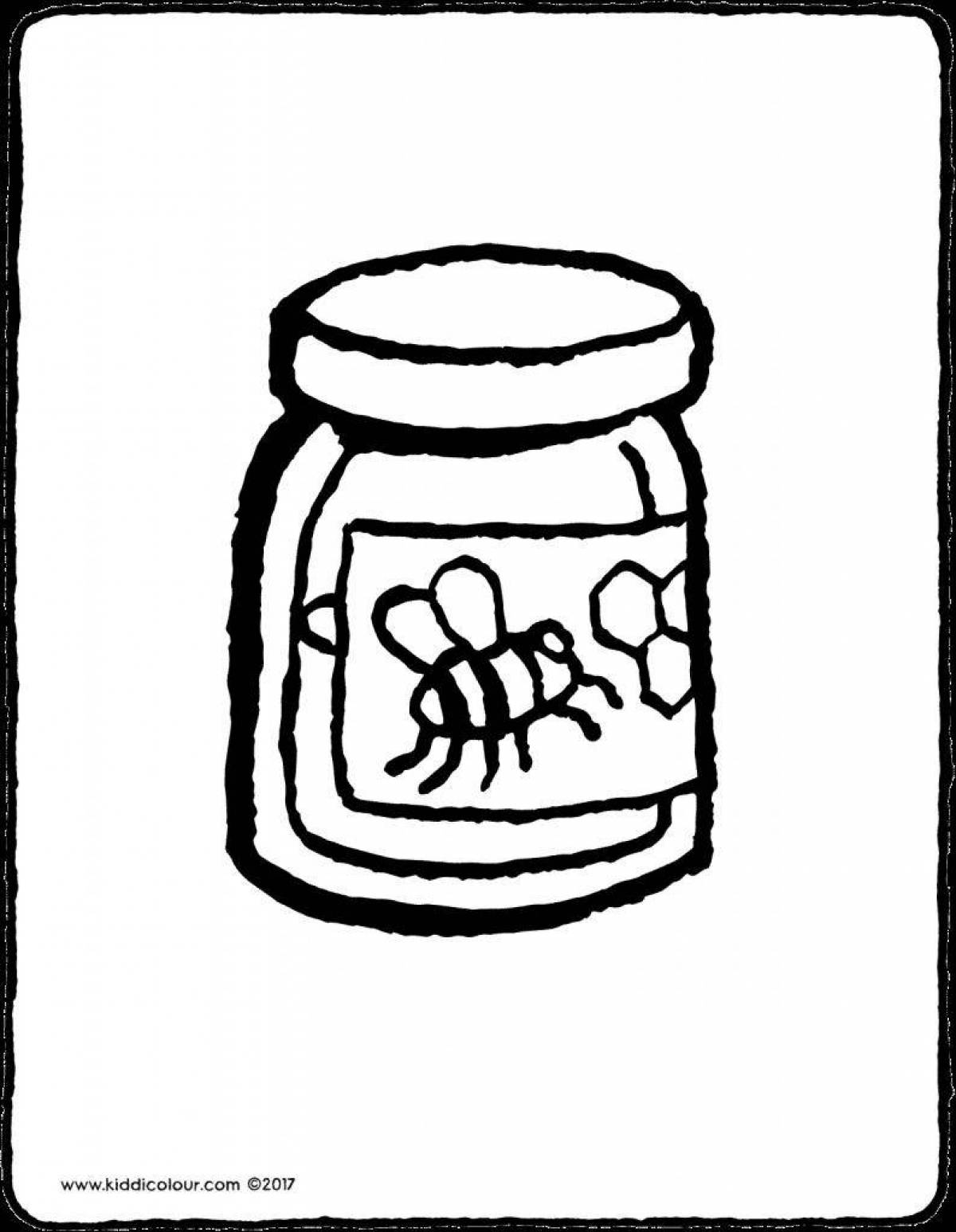 Exciting junior honey coloring page