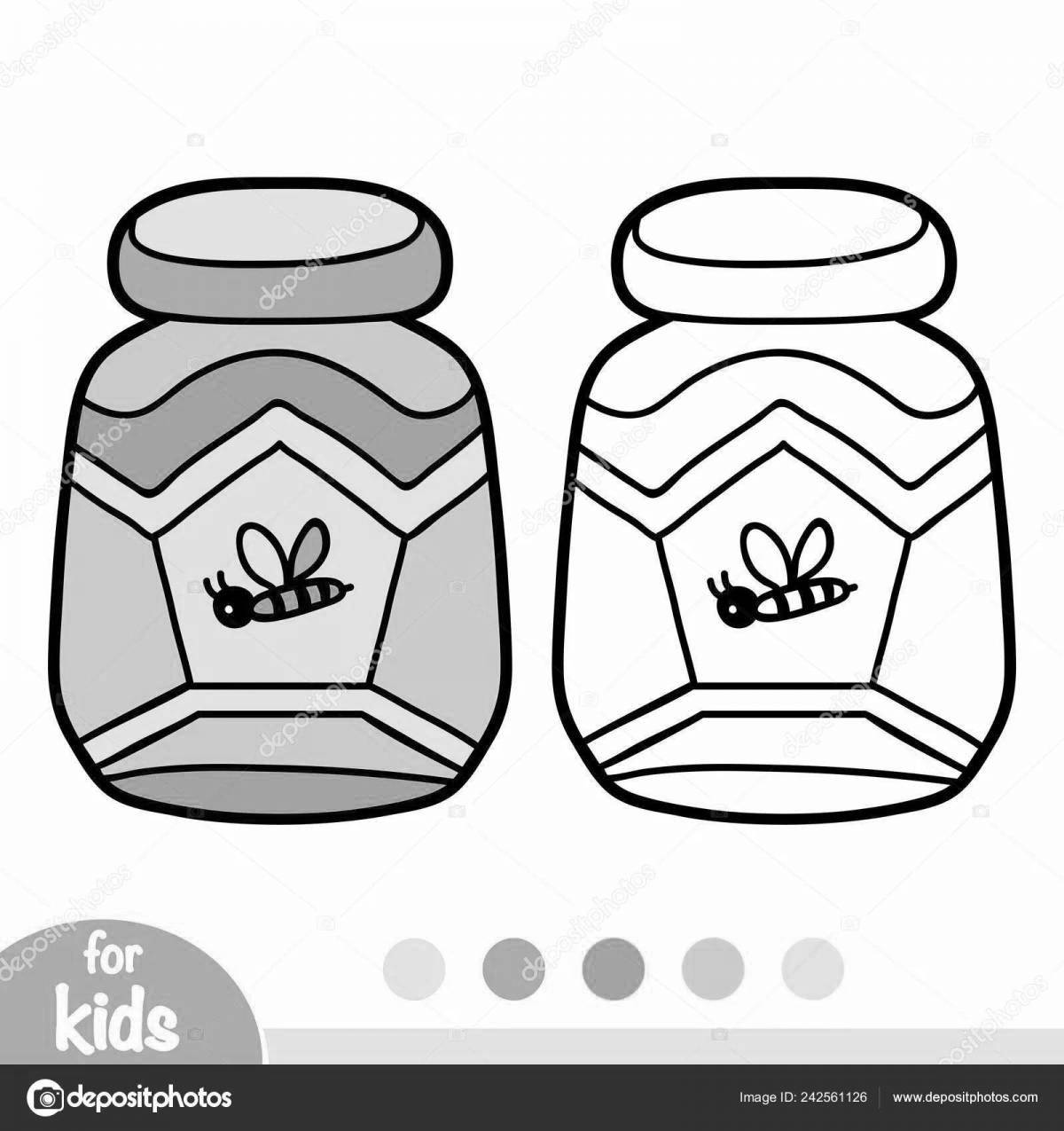 Fabulous honey coloring for toddlers