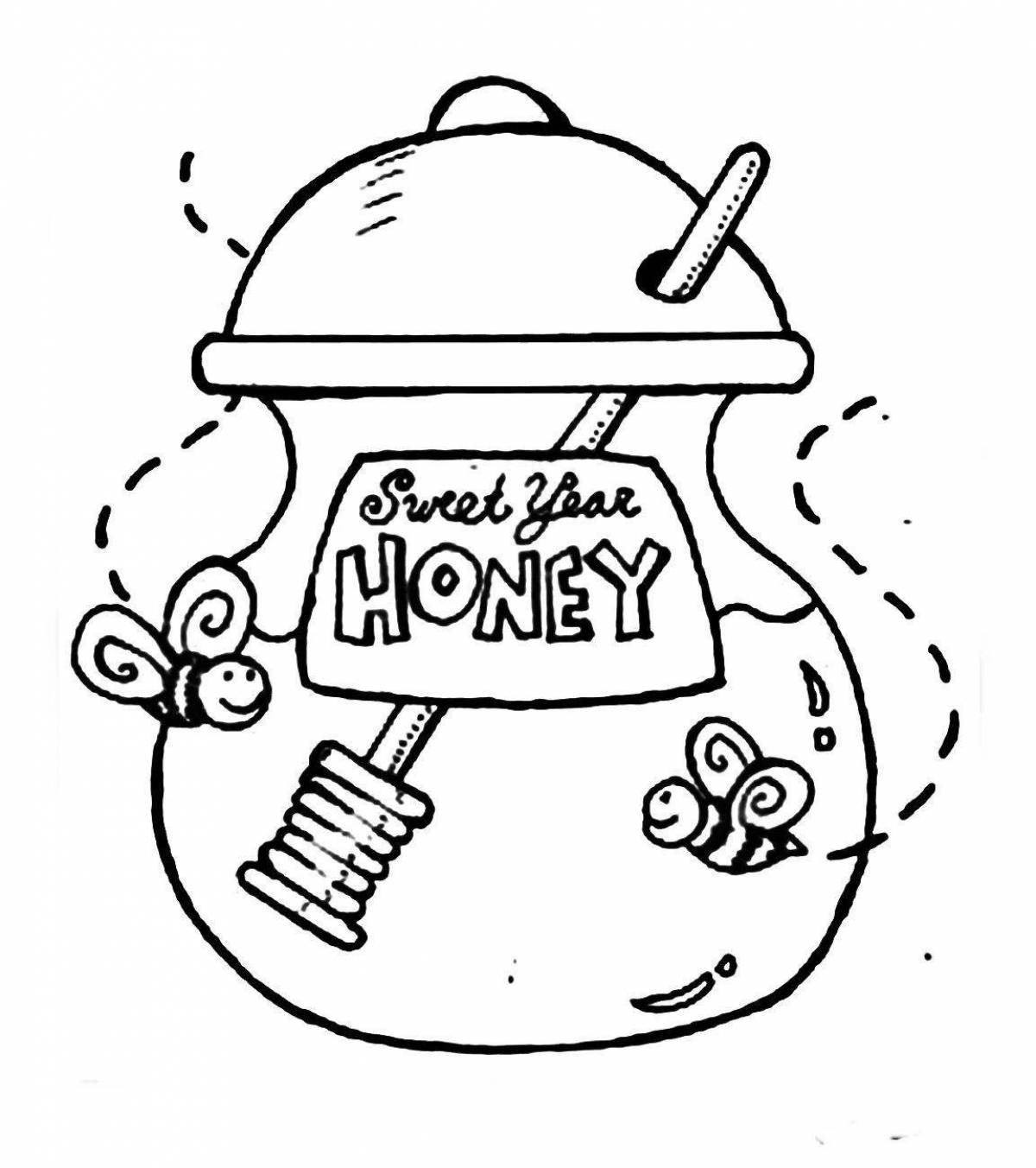 Cute honey coloring for minors