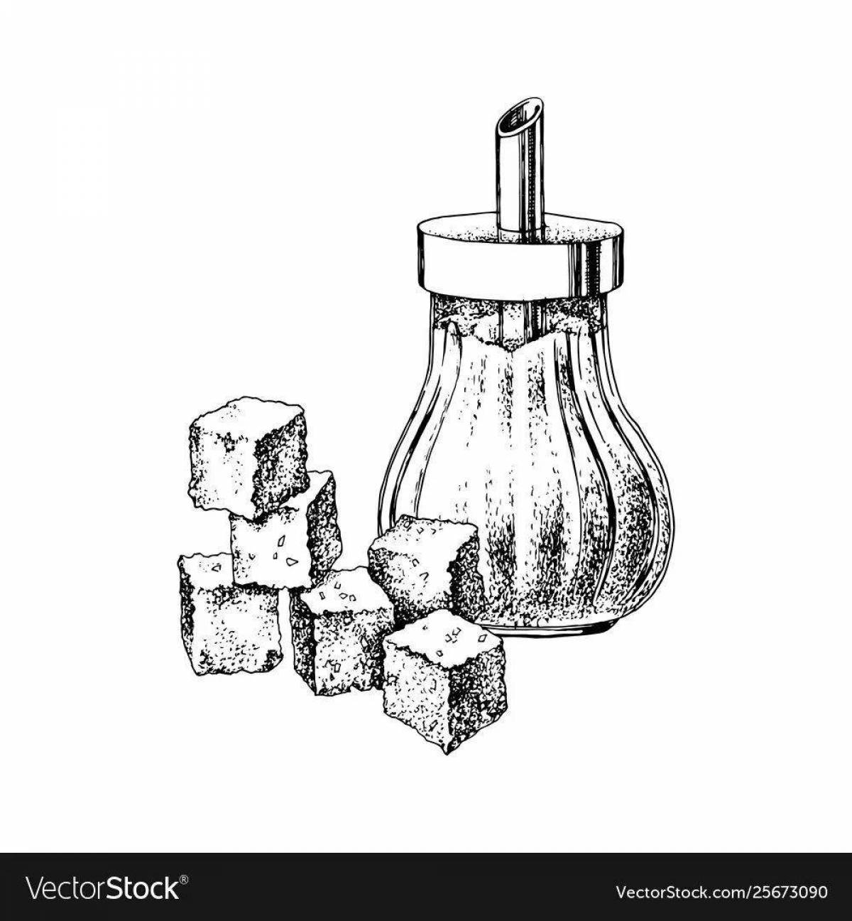 Гламурная сахарная раскраска для детей