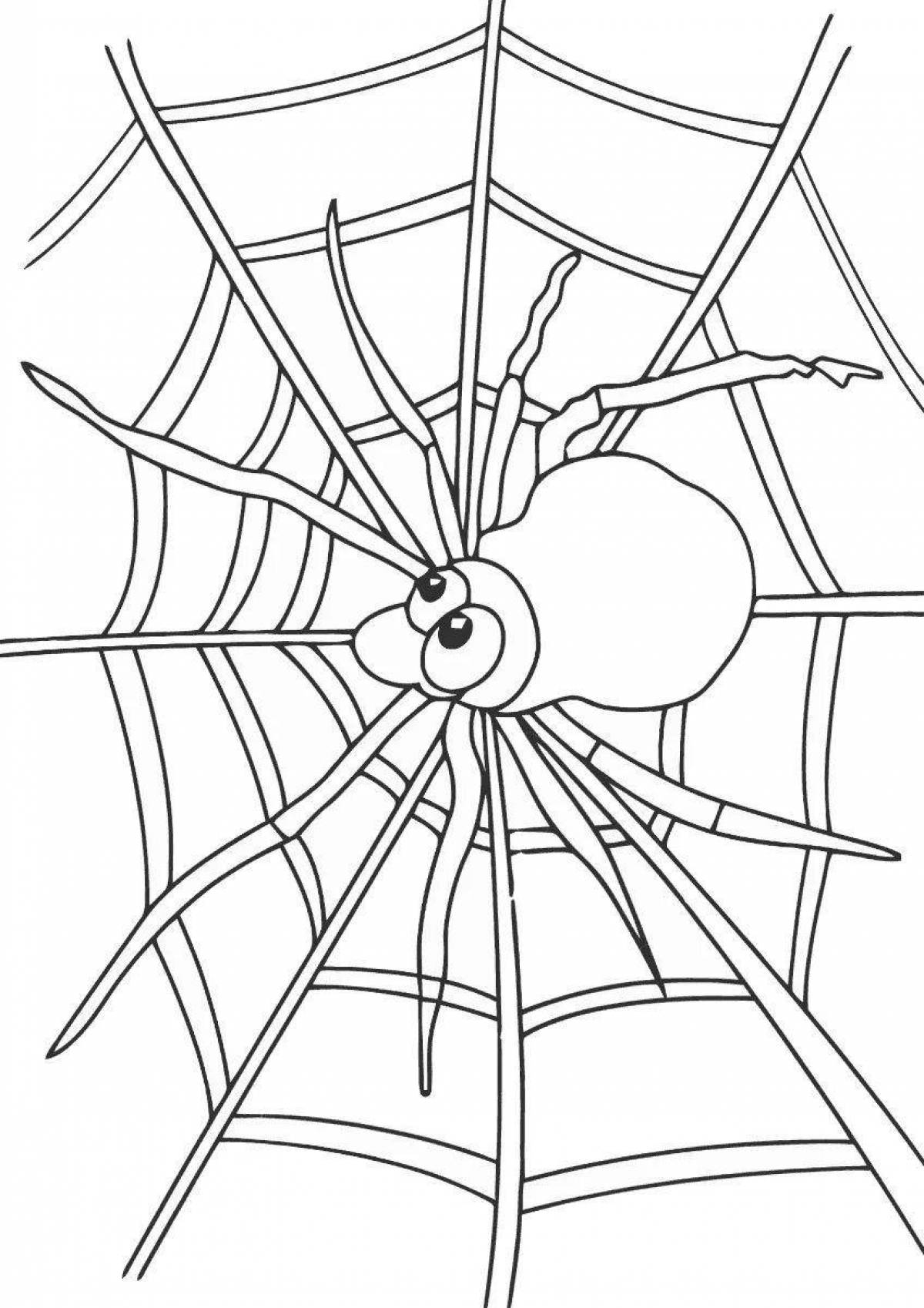 Incredible spider coloring book for kids