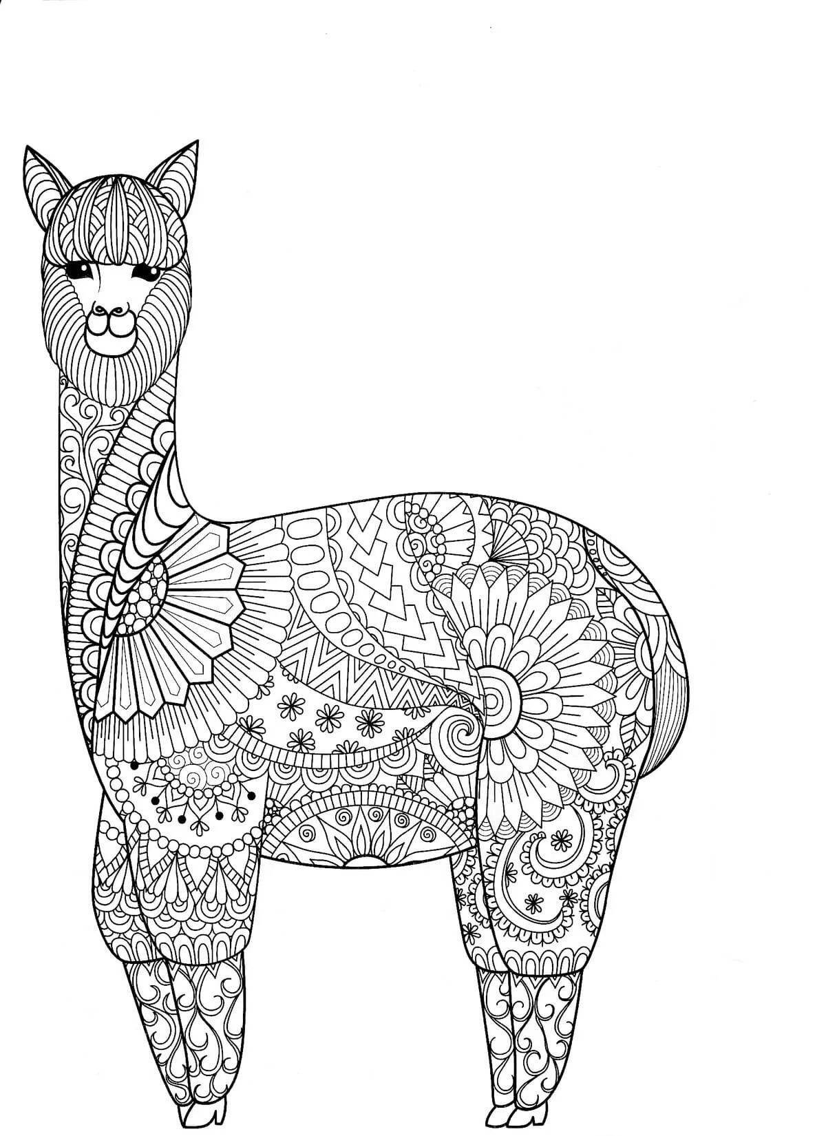 Great animal coloring book for adults