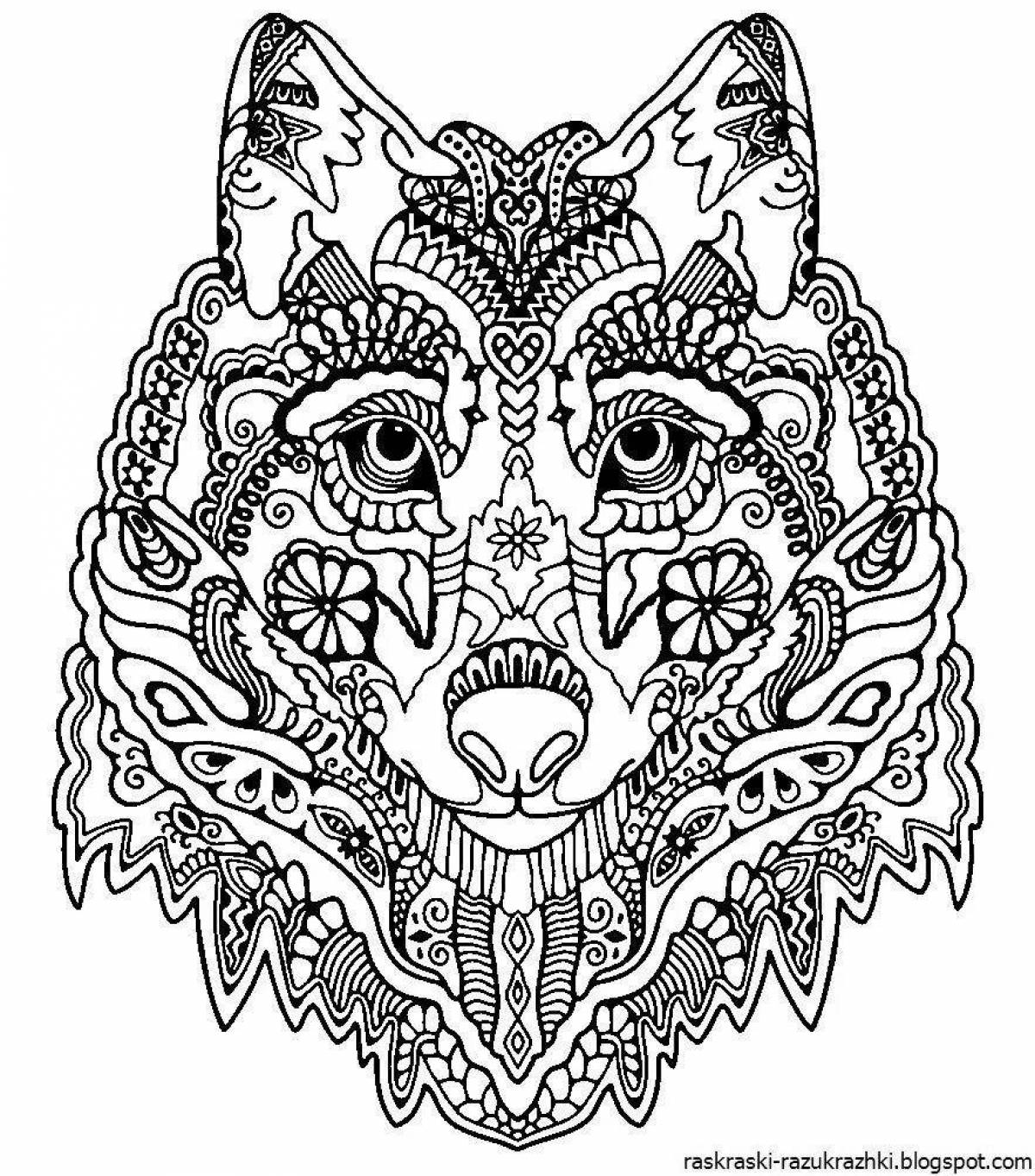 Fabulous animal coloring pages for adults