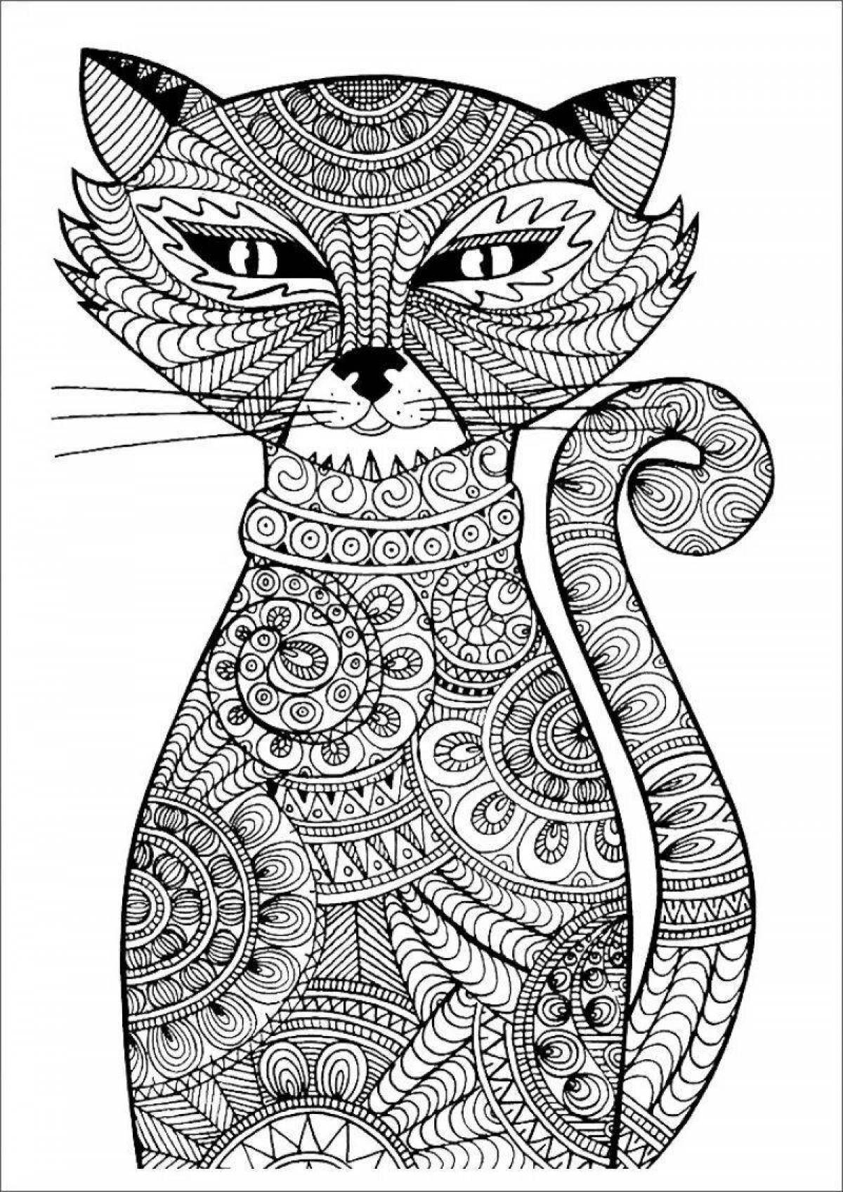 Glitter animal coloring pages for adults