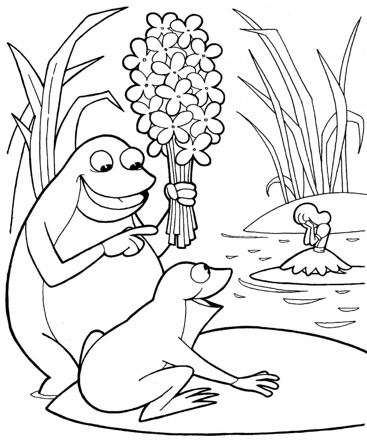 Colorful coloring book for preschoolers