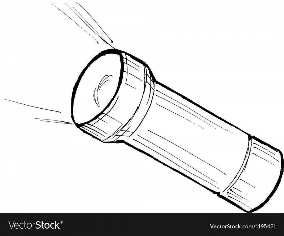 Adorable flashlight coloring book for kids