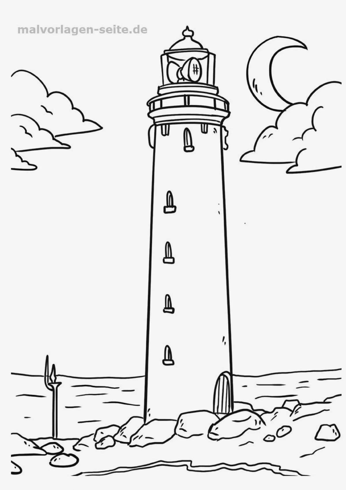 Photo Fairy tower coloring book for kids