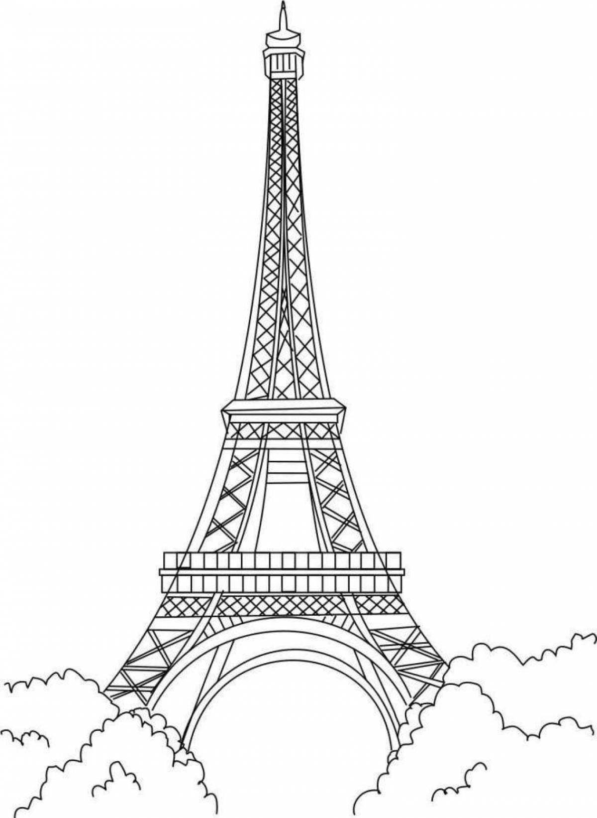 Great tower coloring book for kids