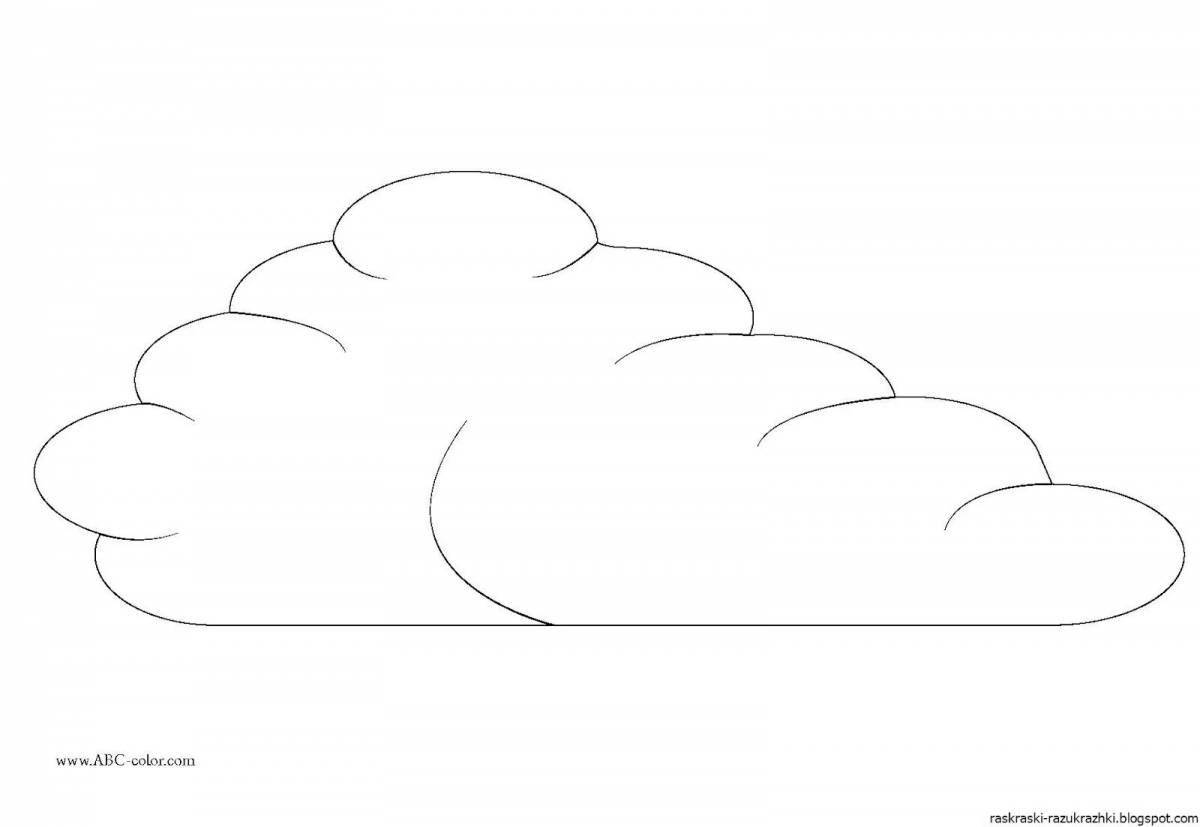 Coloring cloud for kids