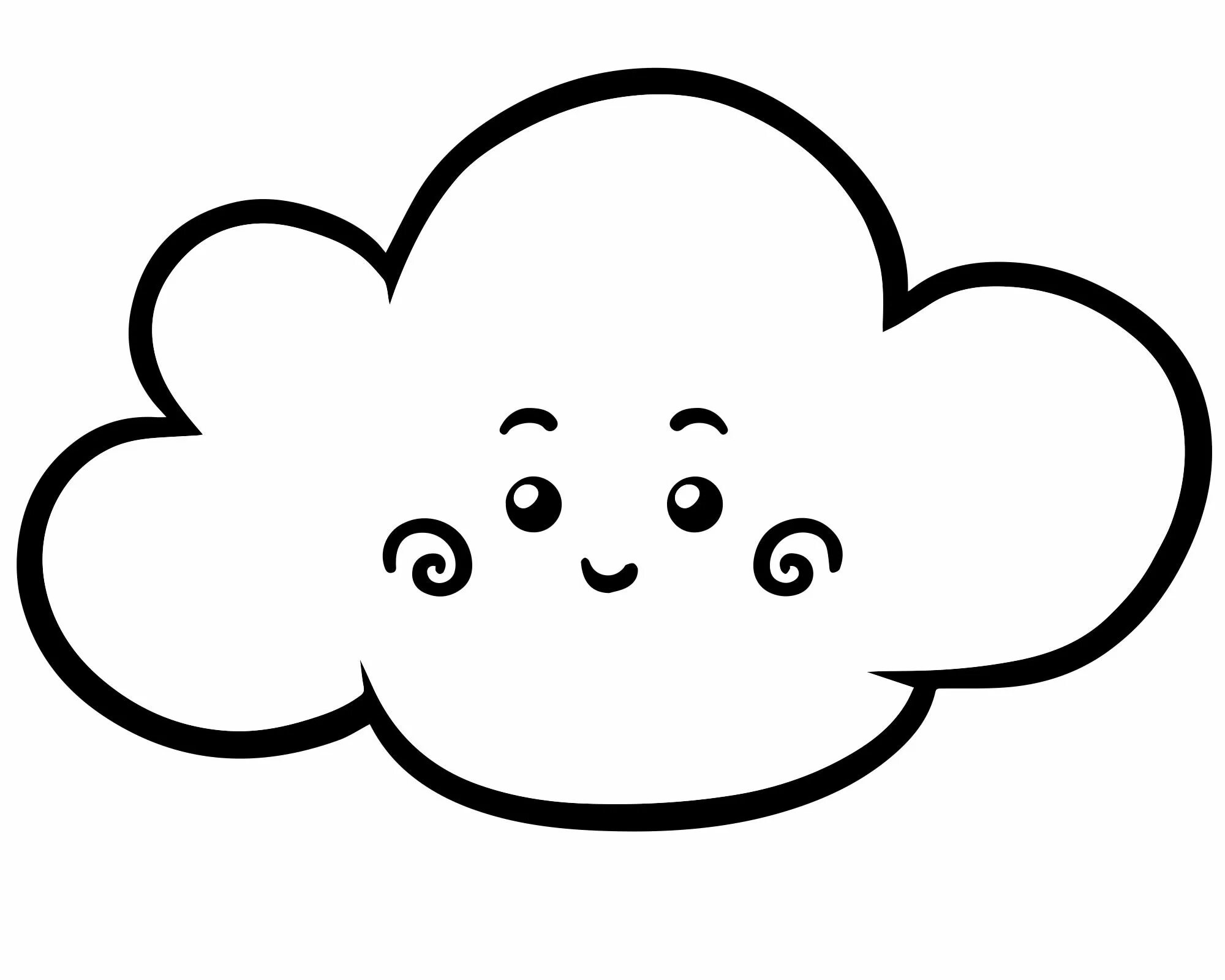 Exquisite cloud coloring book for kids