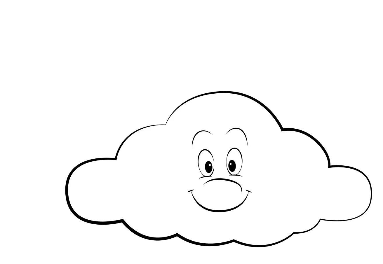 A fun cloud coloring book for kids