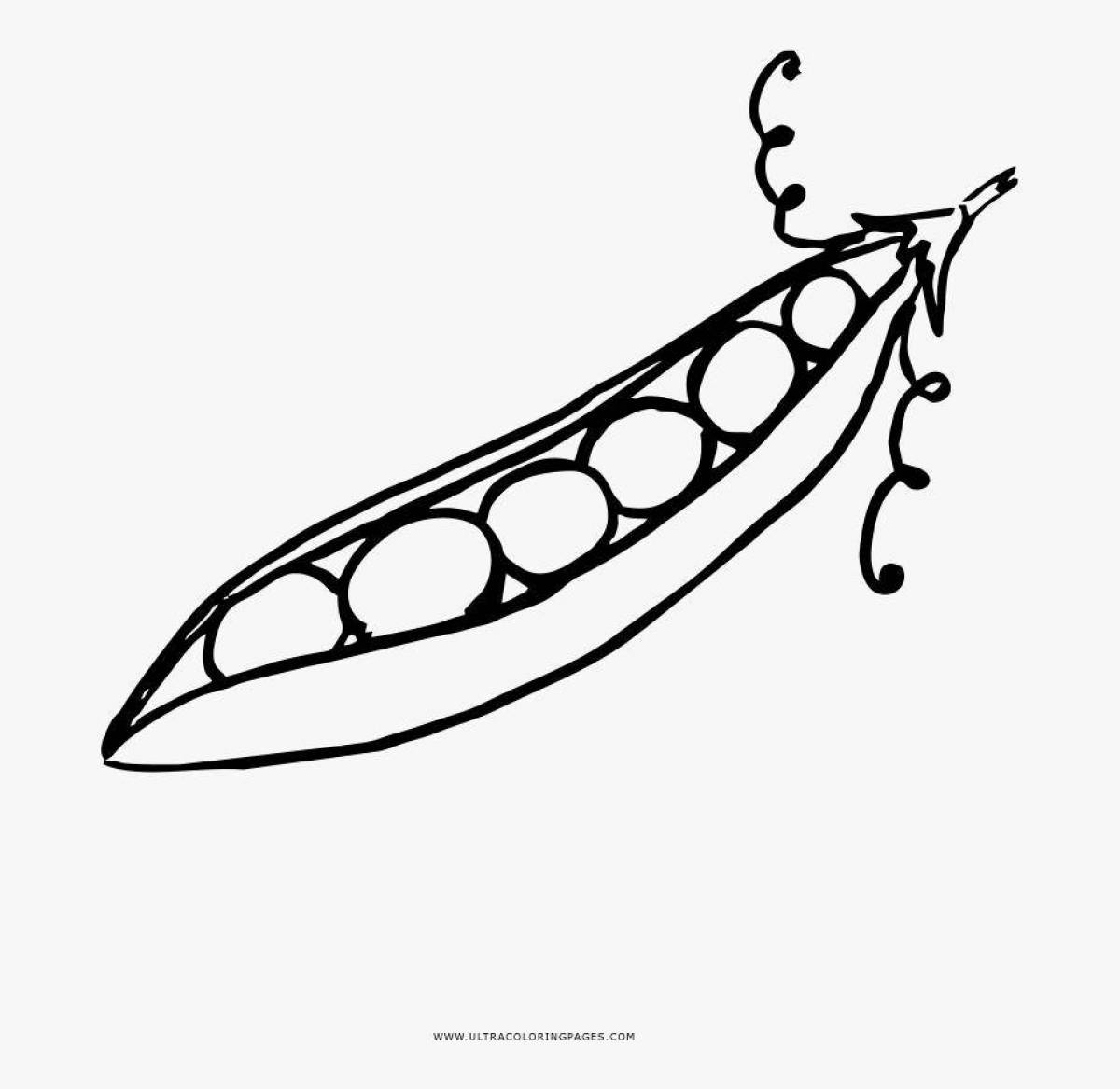 Blithe peas coloring for young'uns