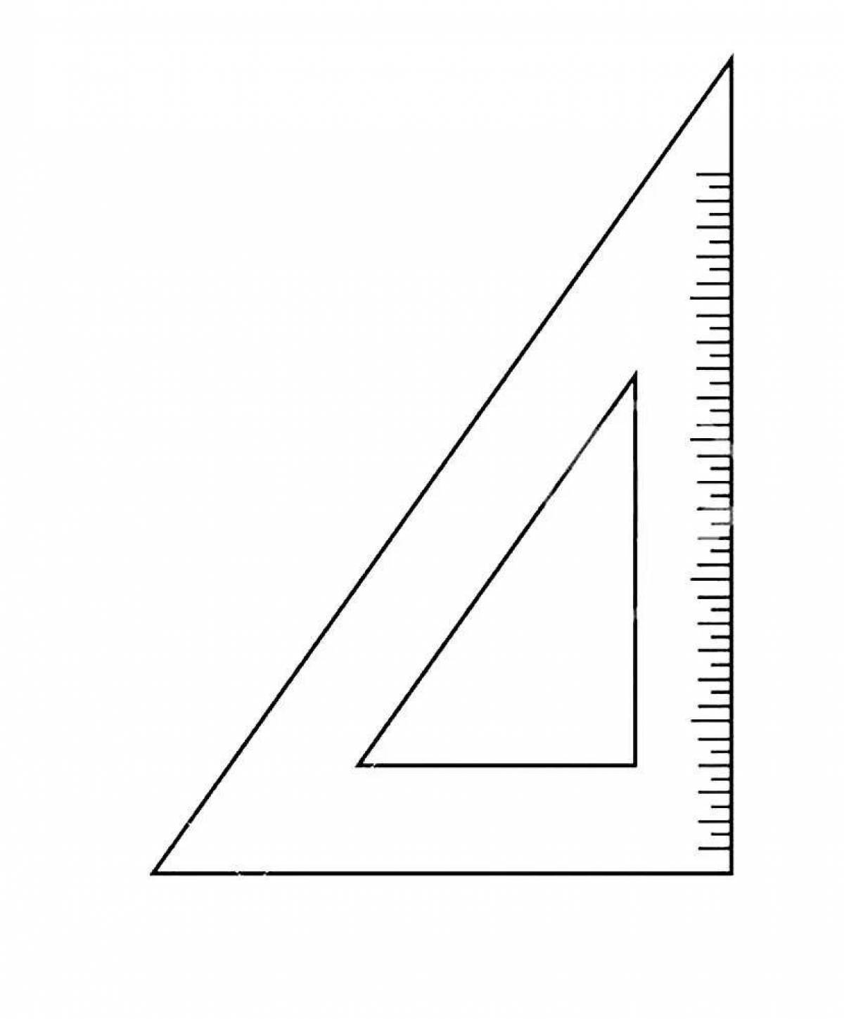 Очаровательная линейка-раскраска для малышей