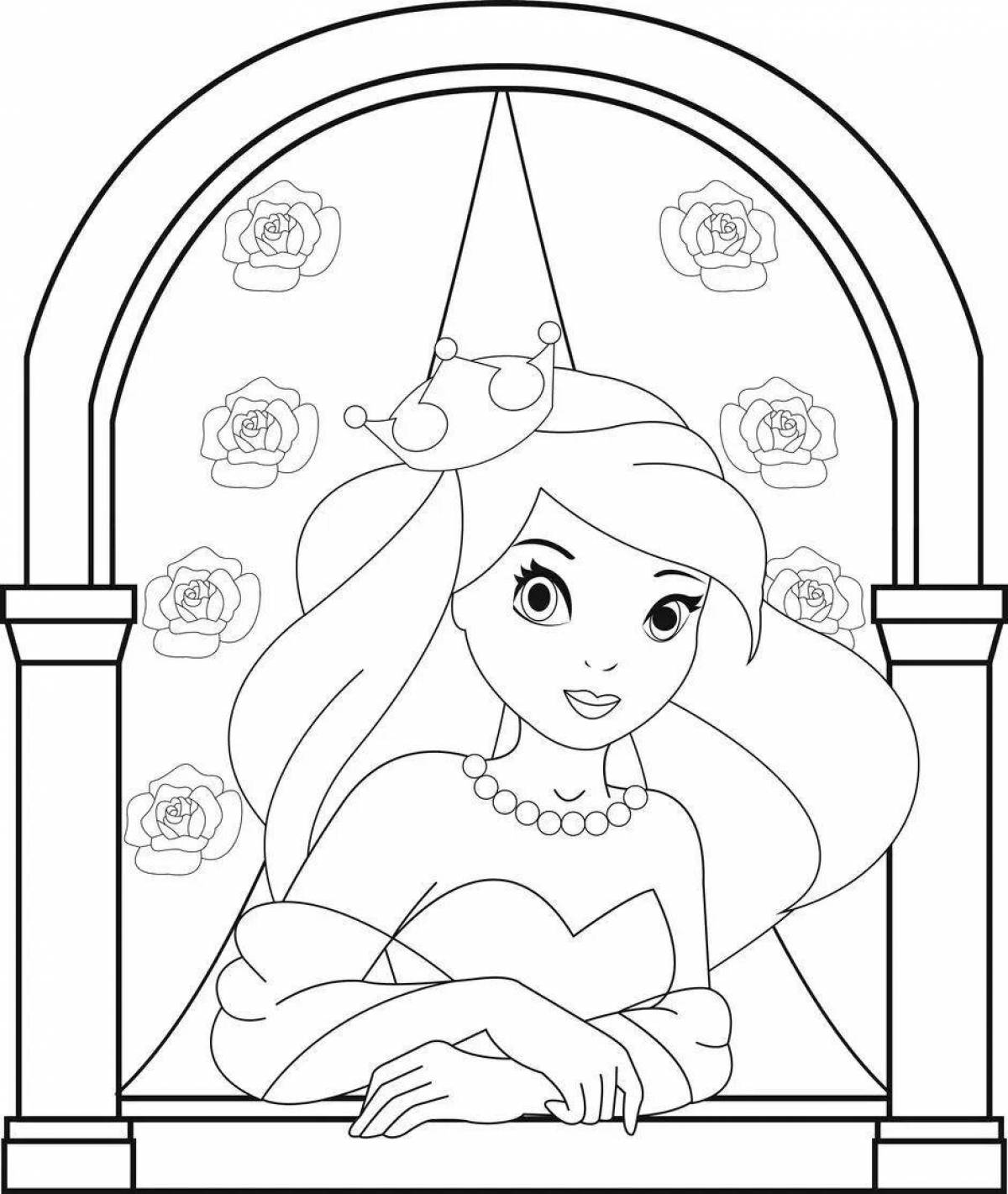 Gorgeous Castle coloring book for girls