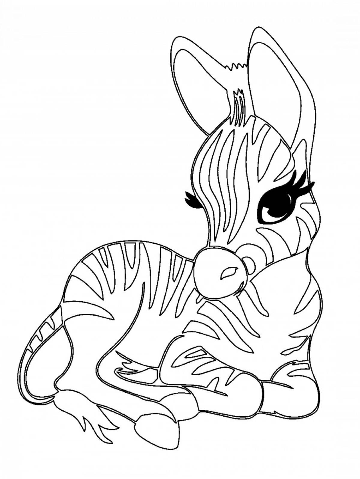 Trendy Animal Coloring Pages for Girls