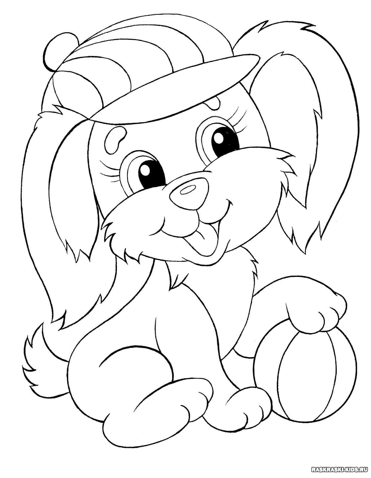 Cool animal coloring pages for girls