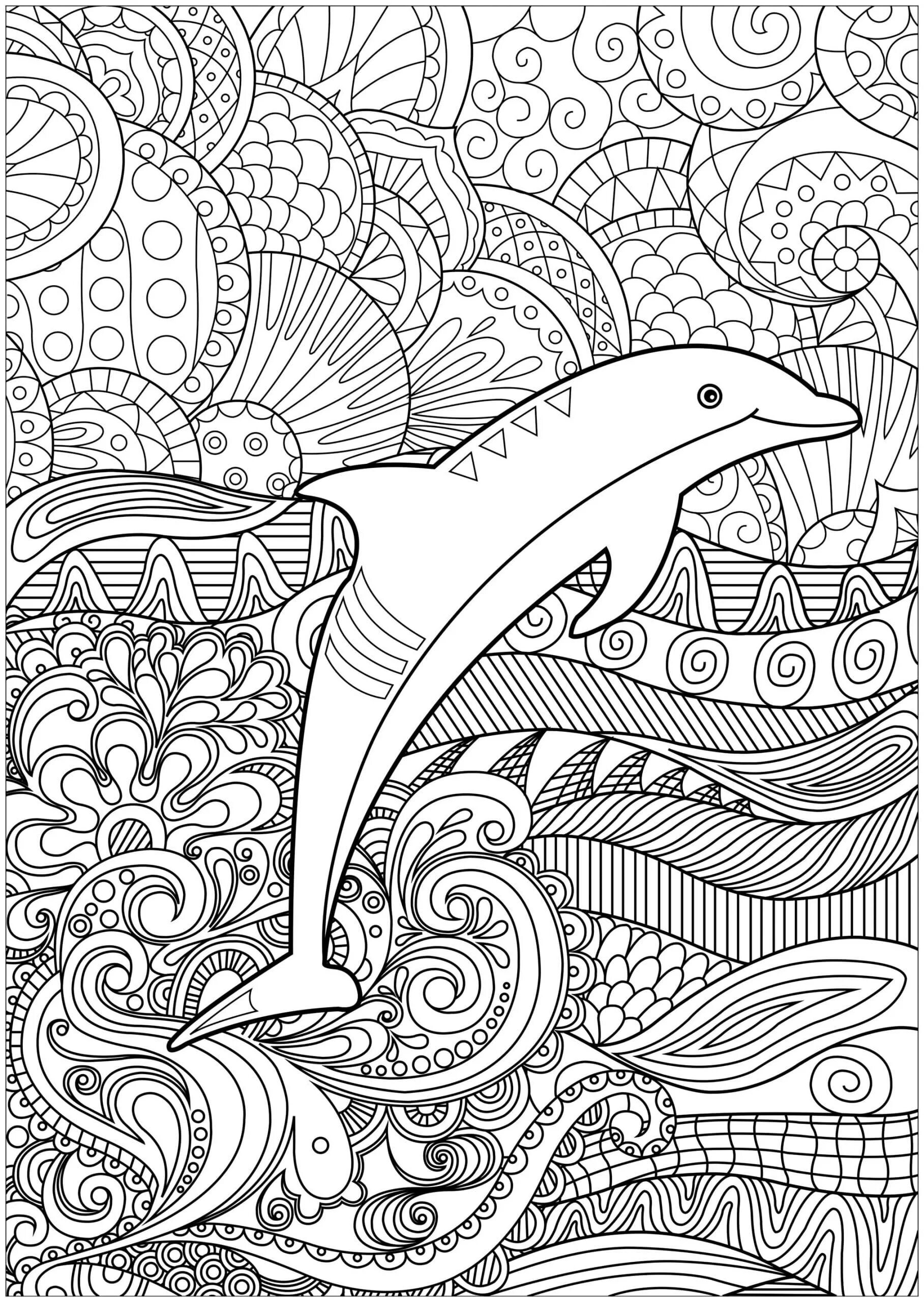 Creative relaxation coloring book for kids