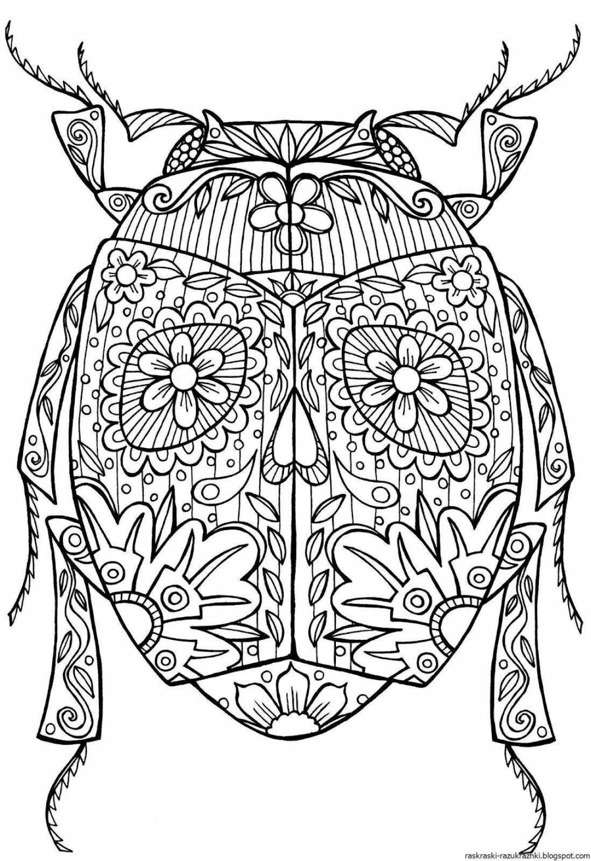 Refreshing anti-stress coloring book for adults