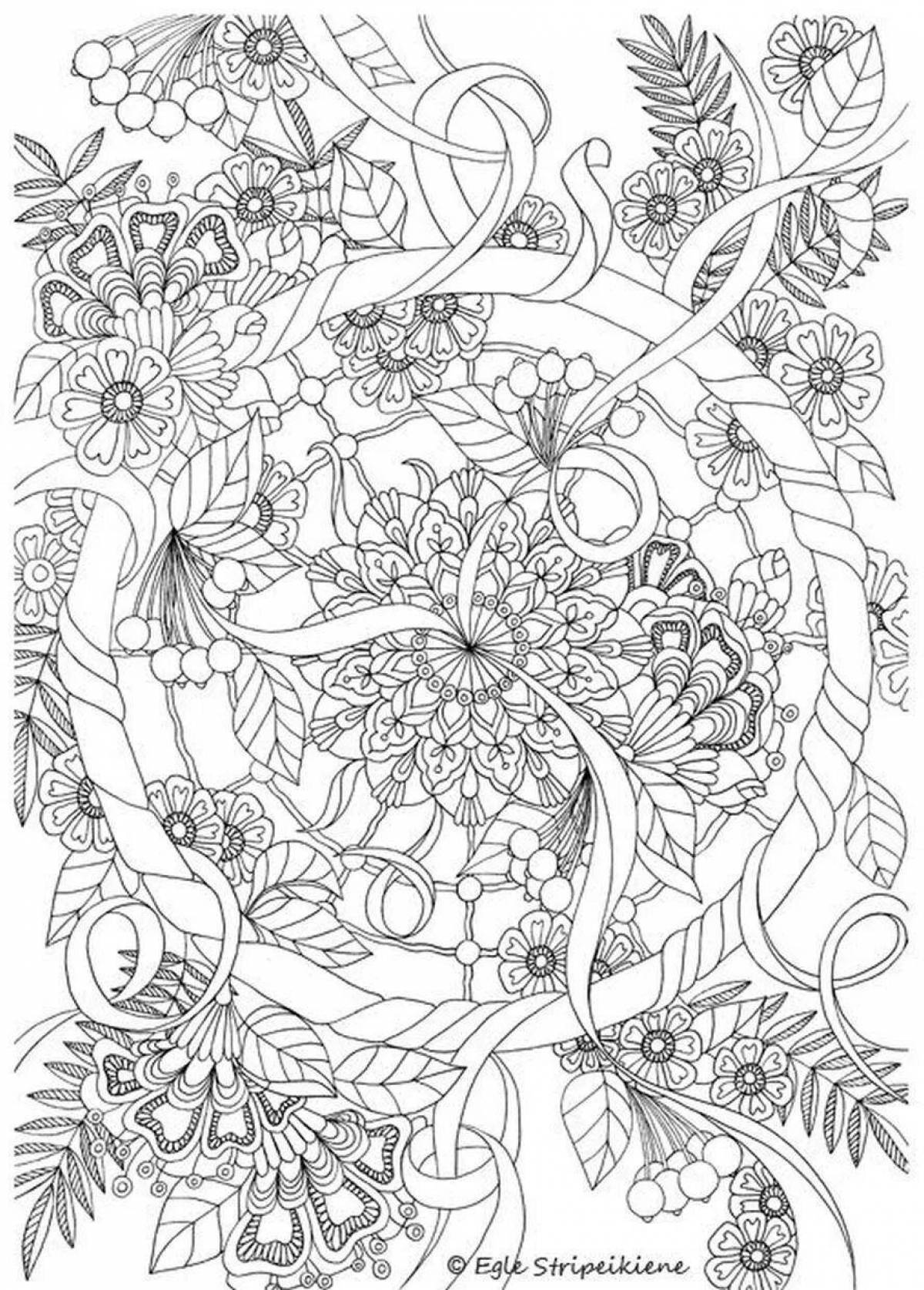 A fun anti-stress coloring book for adults