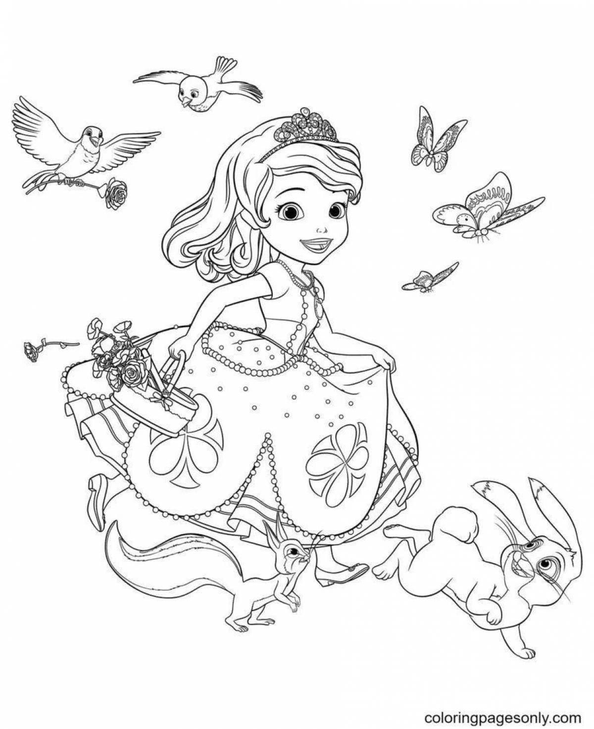 Amazing sophia coloring book for kids