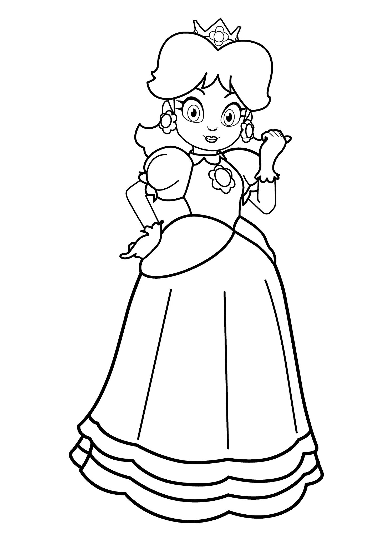 Exquisite princess coloring pages for girls