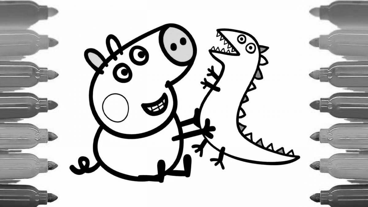 Glorious peppa coloring pages for kids