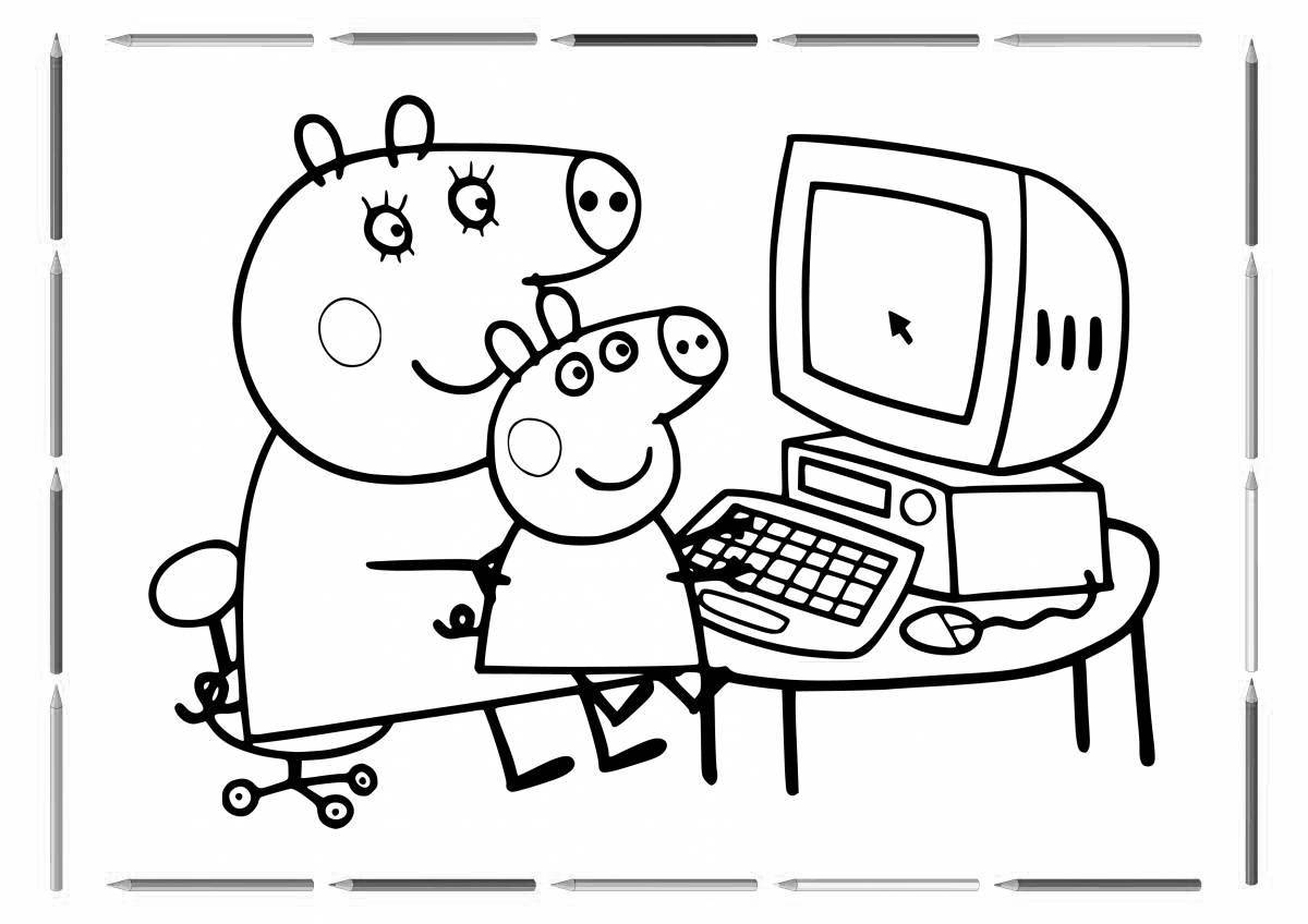 Great peppa coloring book for kids