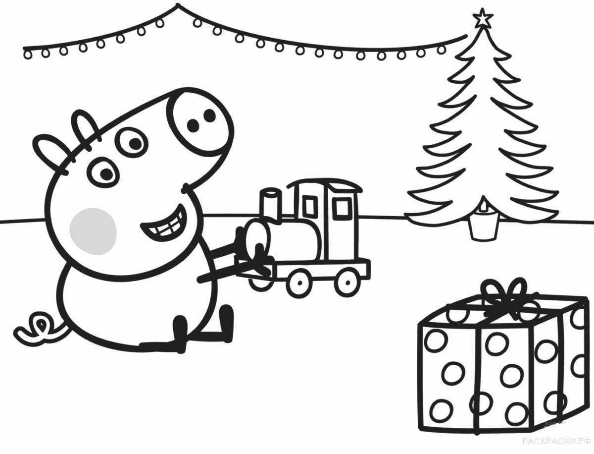 Delightful peppa coloring book for kids