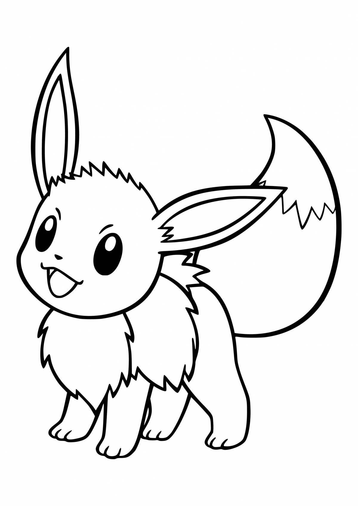 Adorable pokemon coloring book for kids