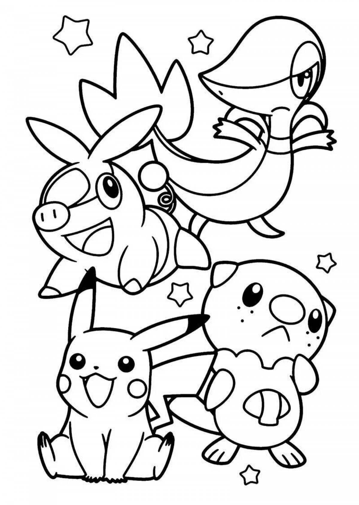 Fabulous pokemon coloring pages for kids