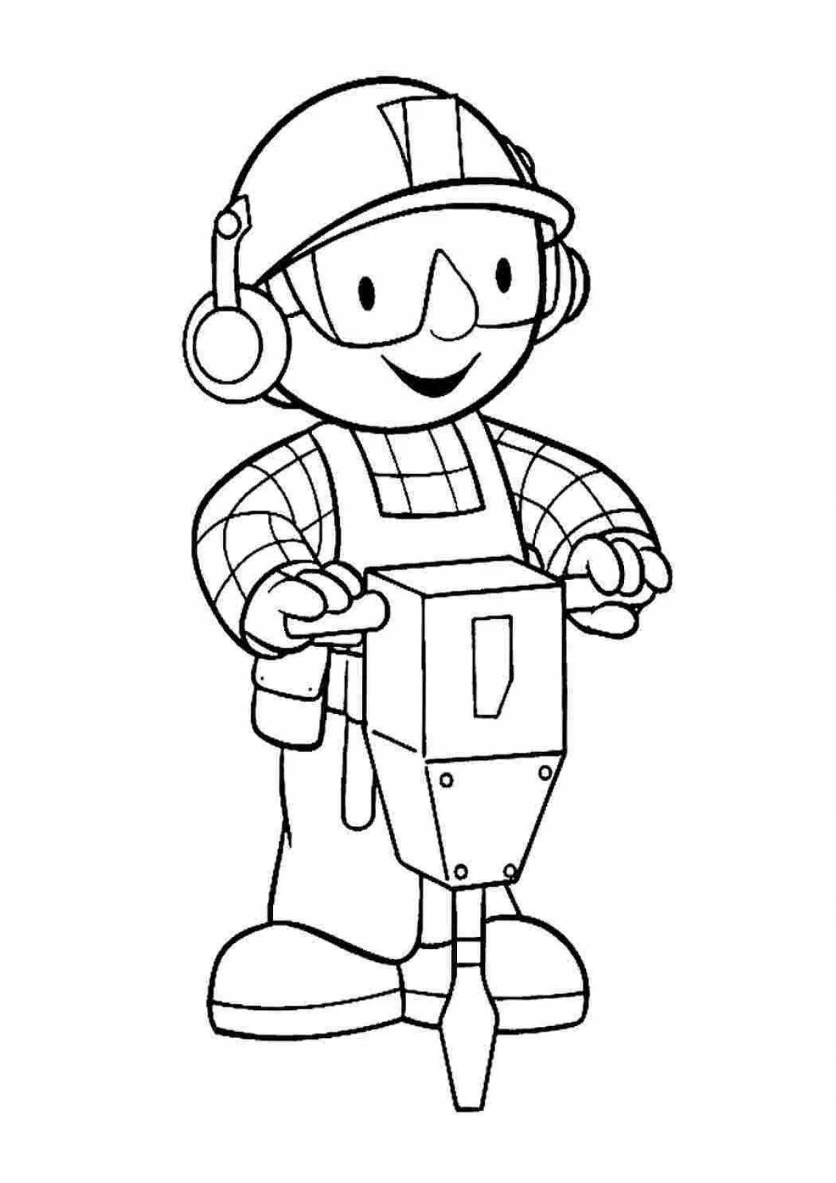 Профессия строитель для детей #13