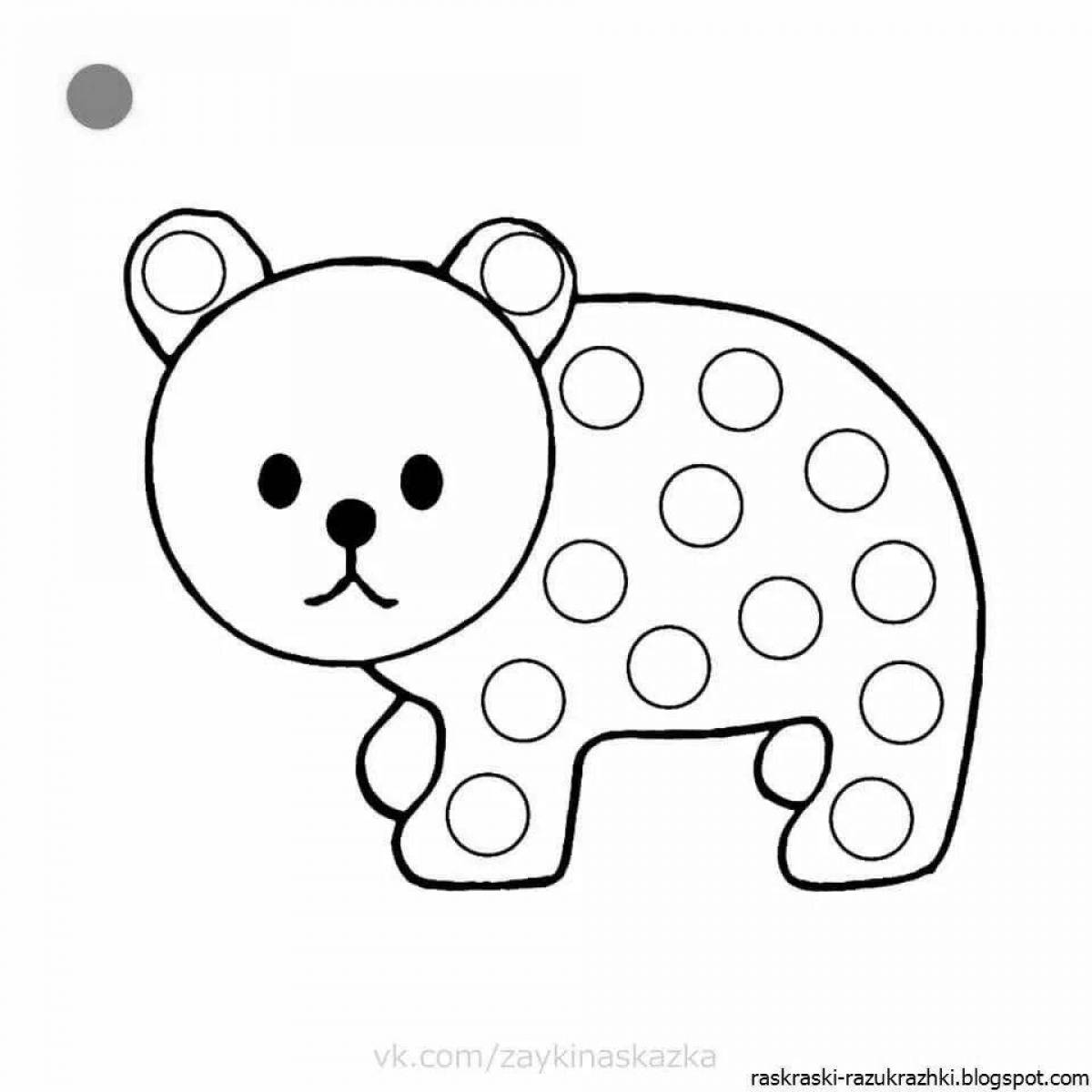 Exciting 2 year old finger coloring page