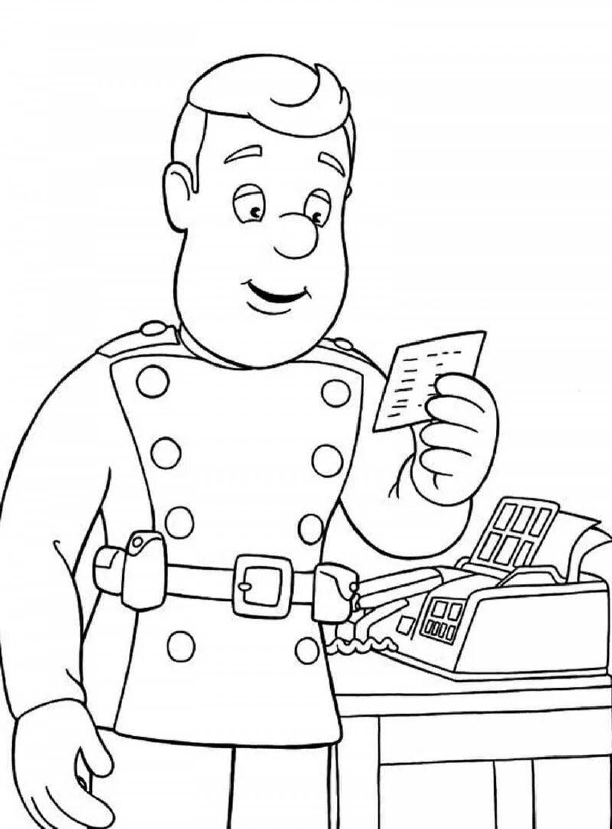 Gorgeous fireman sam coloring book for kids